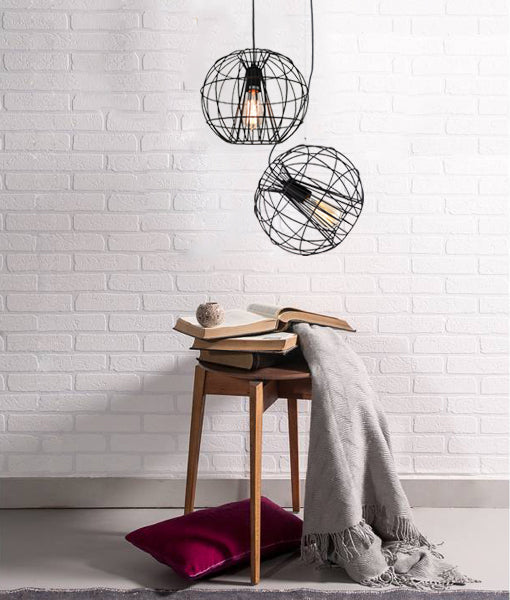 SENTINEL: Modern Minimalist Round Cage Pendant Lights