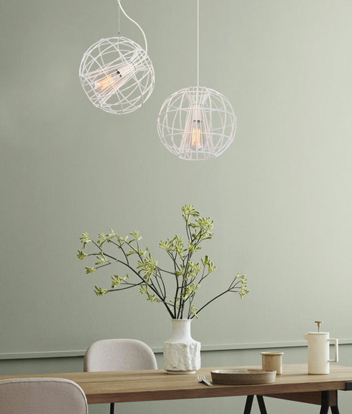 SENTINEL: Modern Minimalist Round Cage Pendant Lights