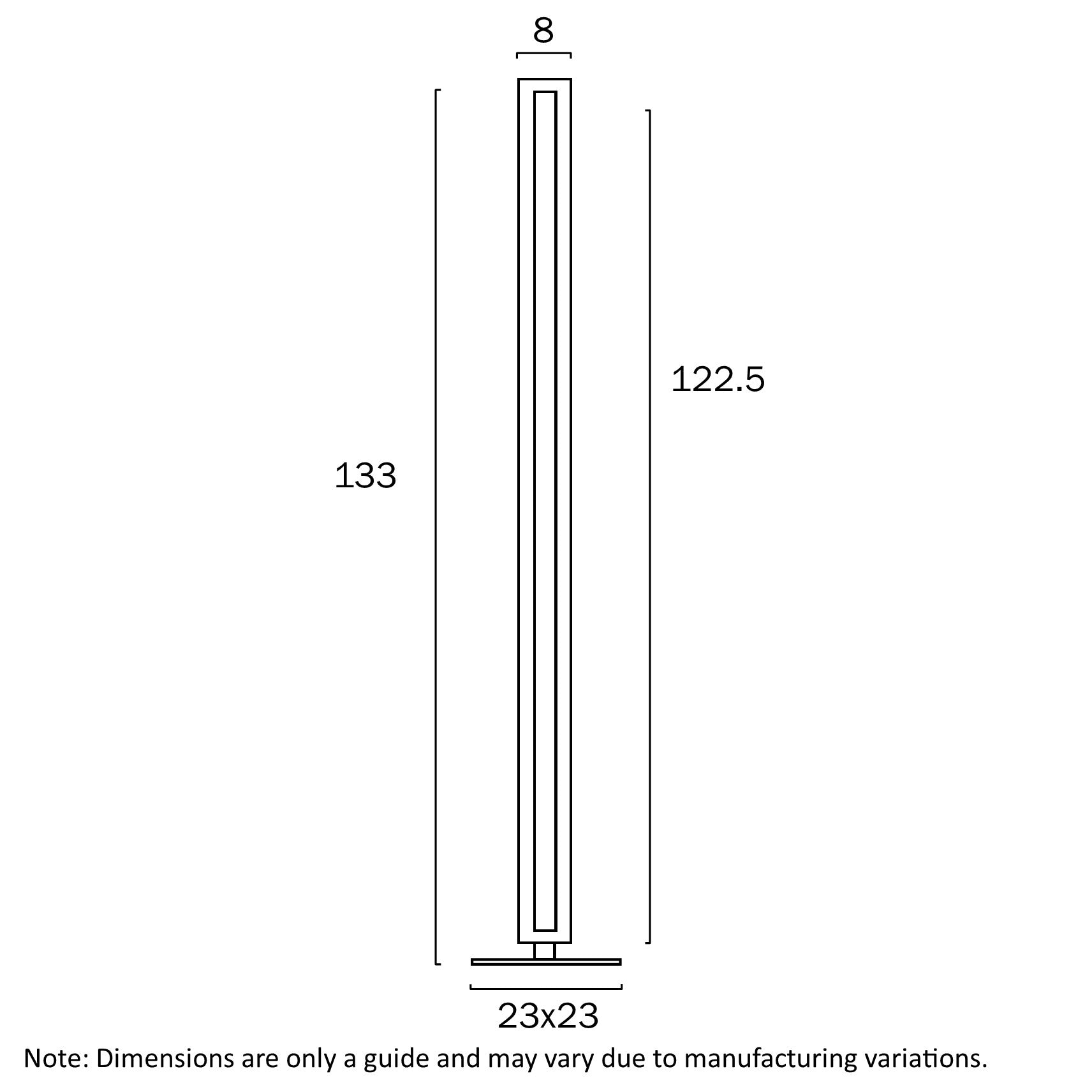 Serano II Black with Gold or Silver 30W 3000K Floor Lamp