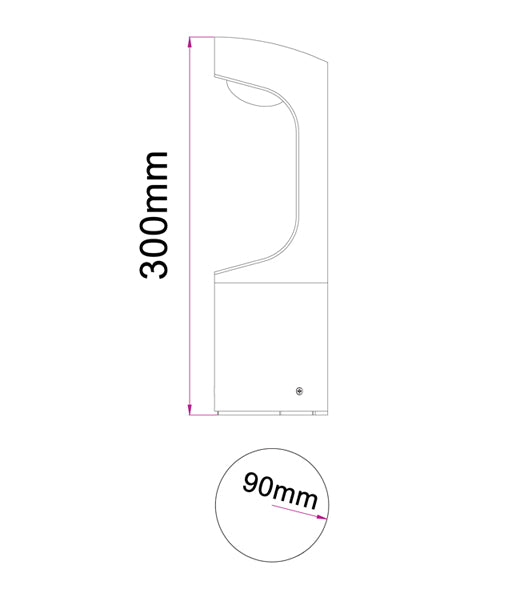 SETH: LED Surface Mounted Bollard Lights IP54