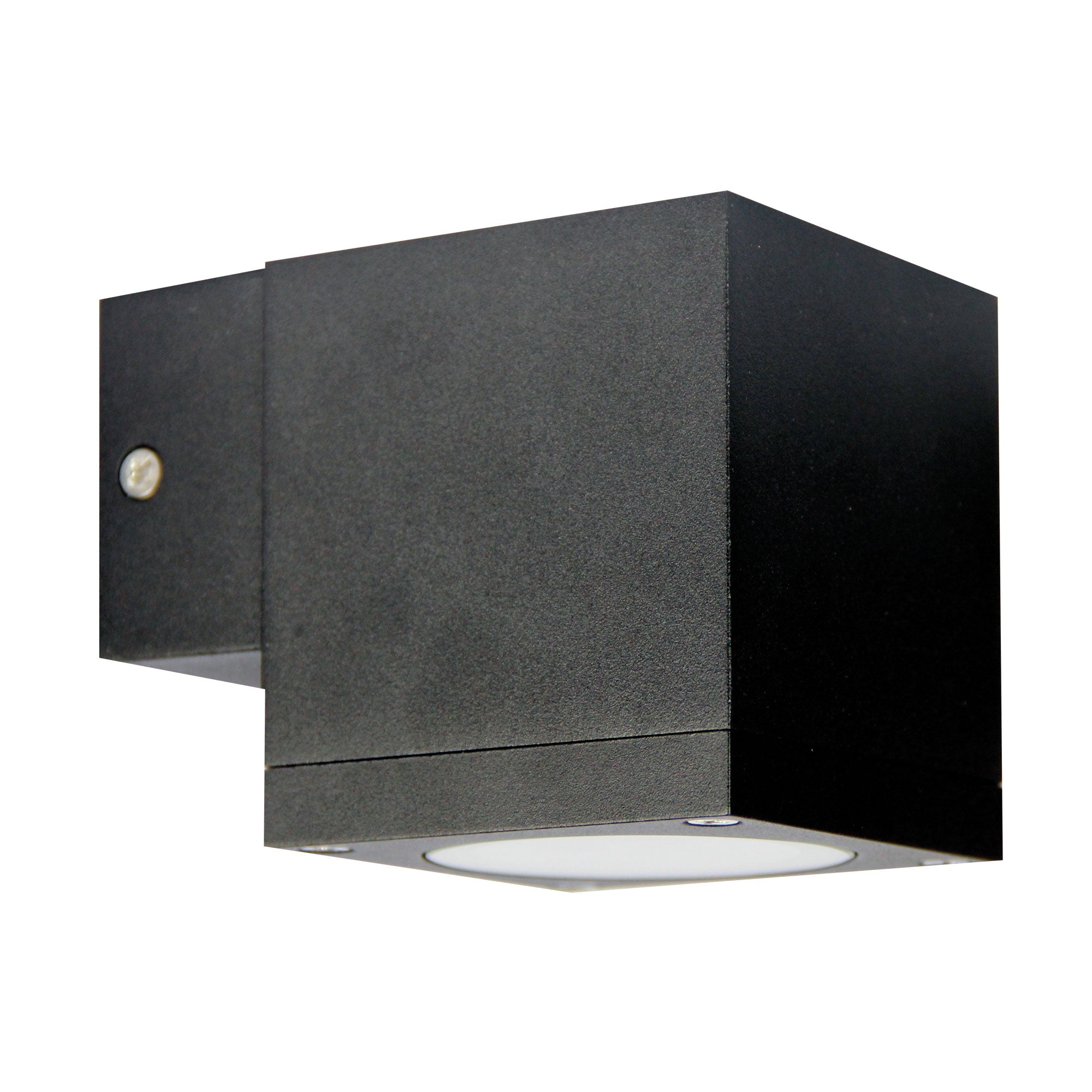 Kube Single Black Sg Quality Outdoor Wall Light In Black