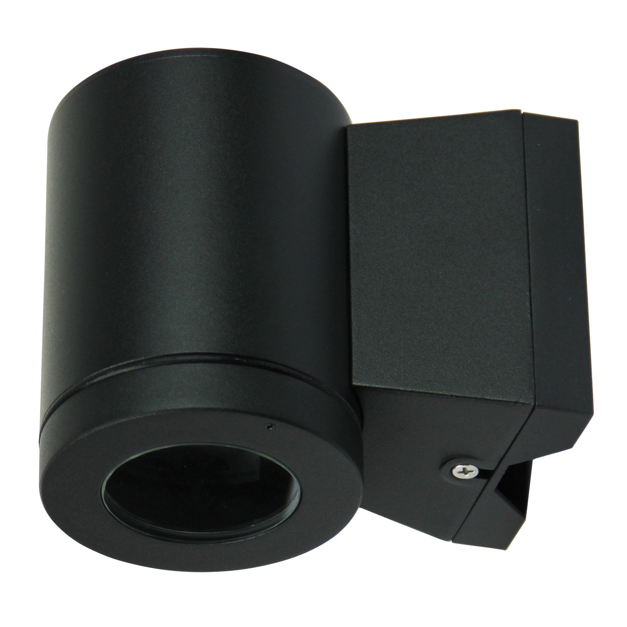 Metro Black GU10 Quality Outdoor Fixed Down Wall Light