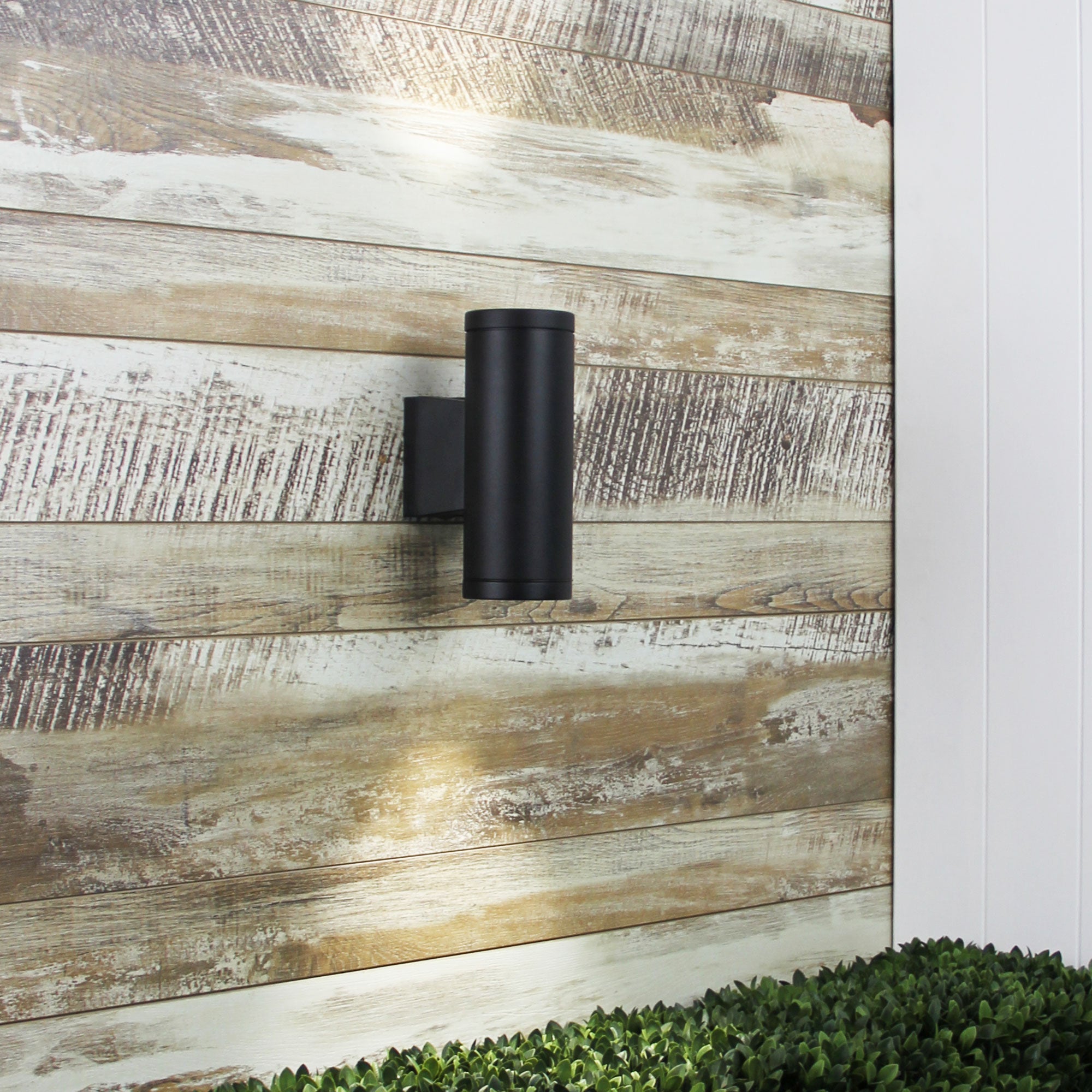 Metro Black GU10 Quality Outdoor Up/Down Wall Light