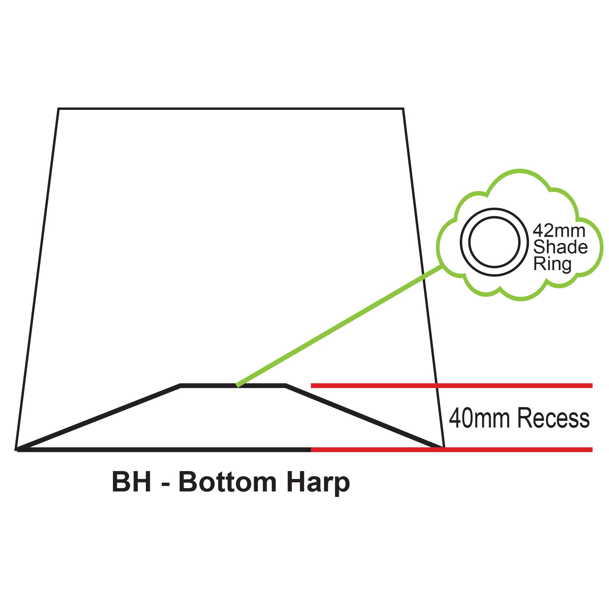 Lamp Shade Pearl White Shantung 40cm Rectangular