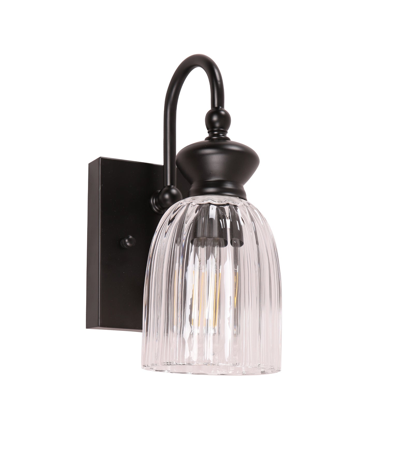 Sino: Interior Ellipse Single Clear Glass Shade Wall Lights