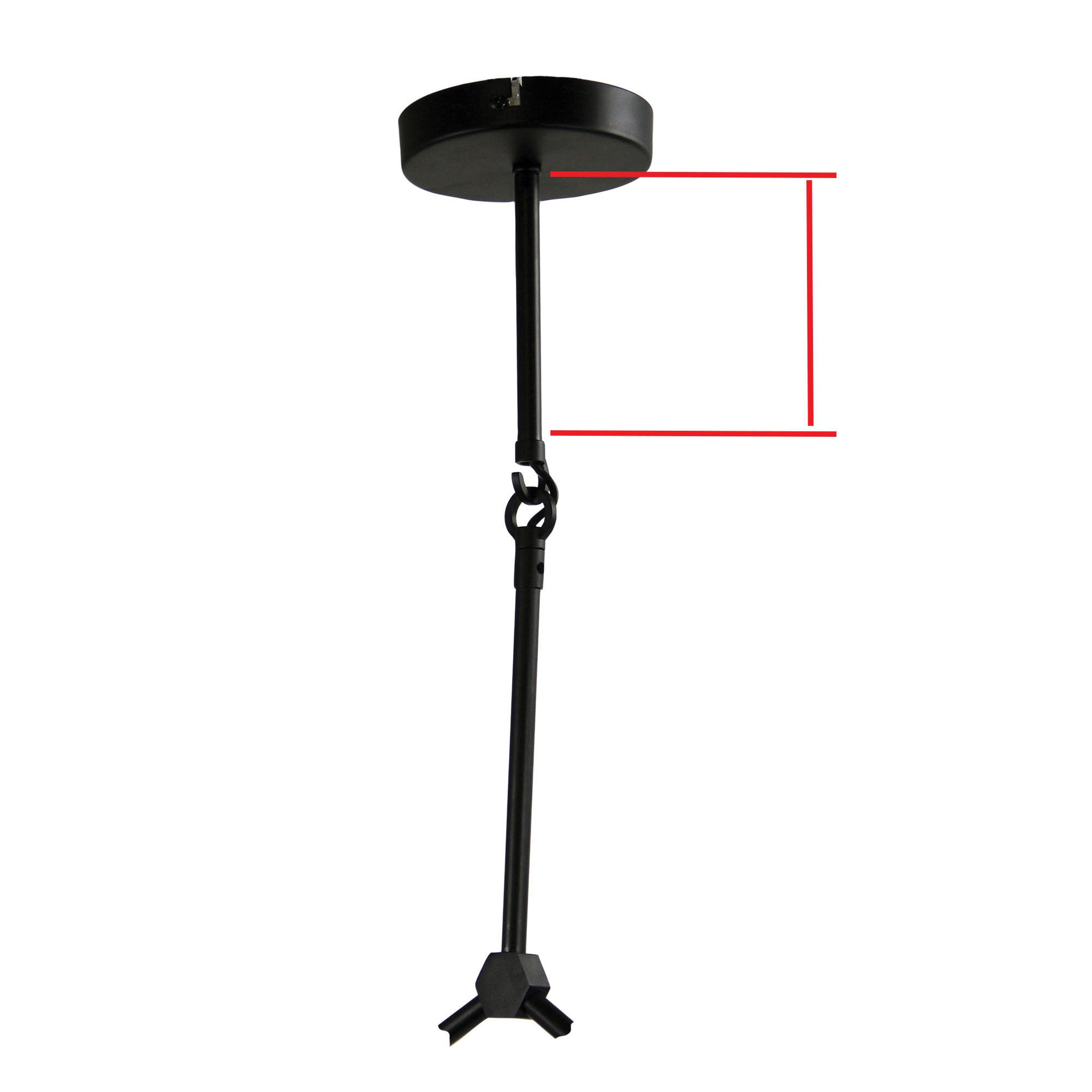 Padua Black & Clear Glass 6 Light E27 Contemporary Pendant