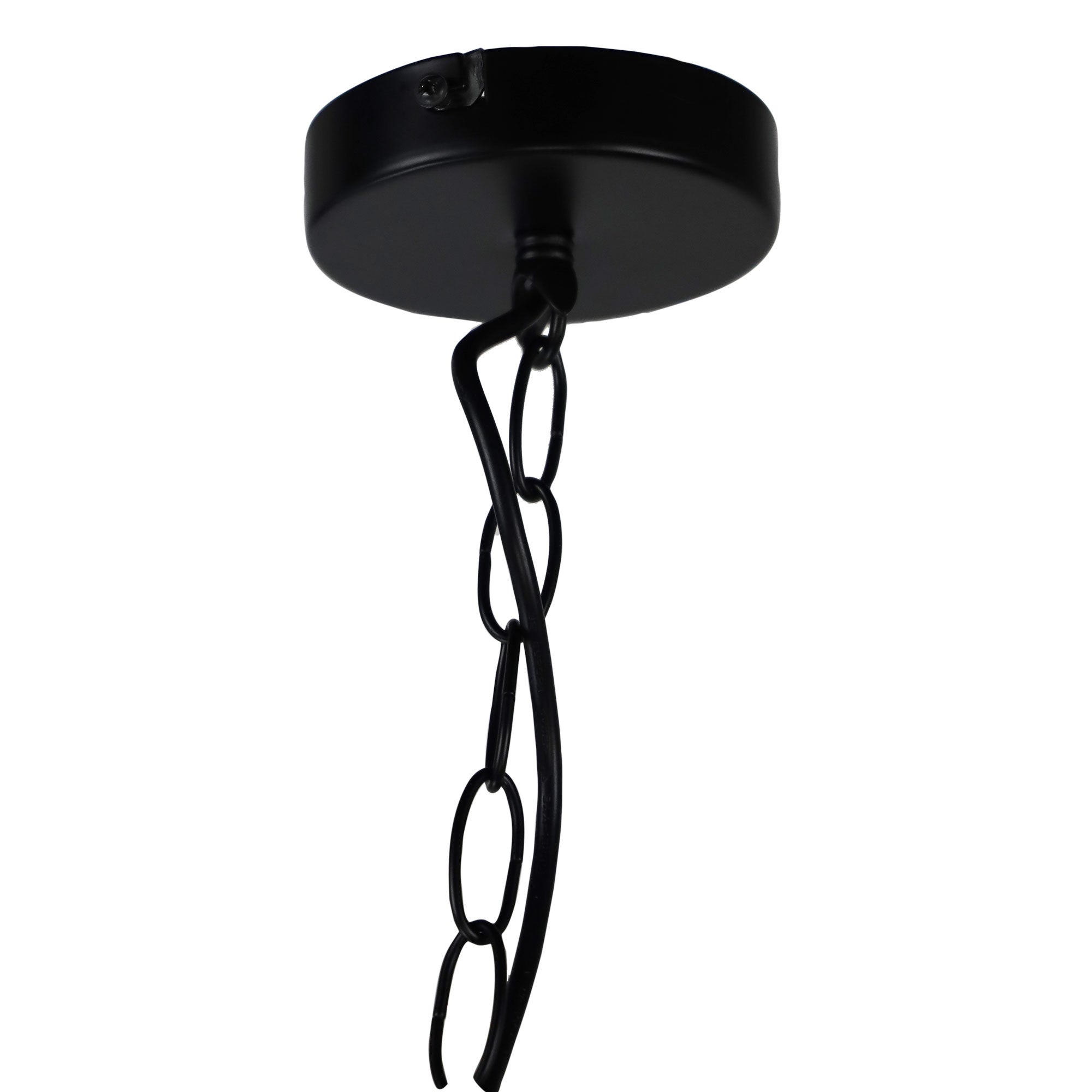 Hampton Black 4 Light E27 Classic Metal Pendant