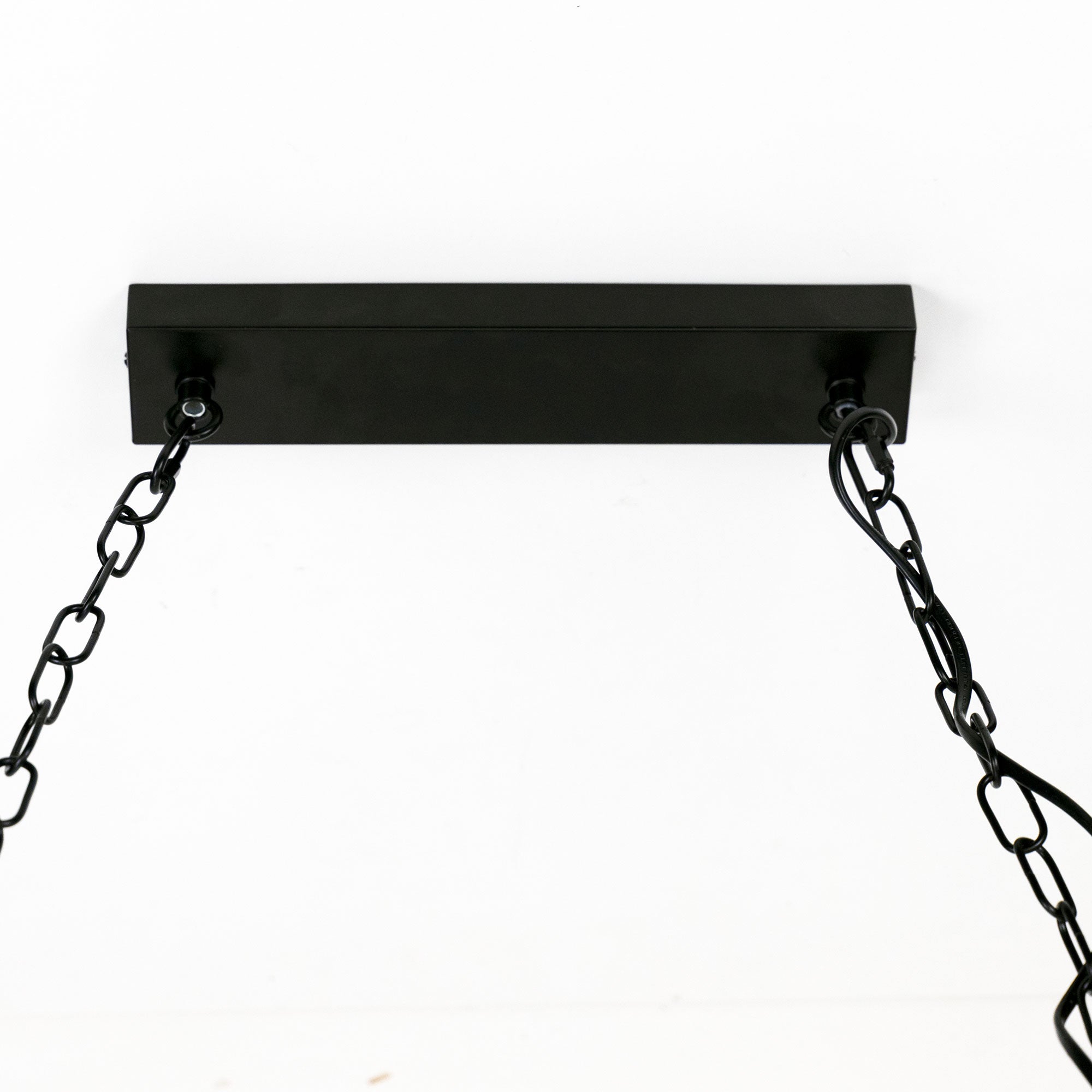 Island Timber & Black 5 Light E27 Pendant