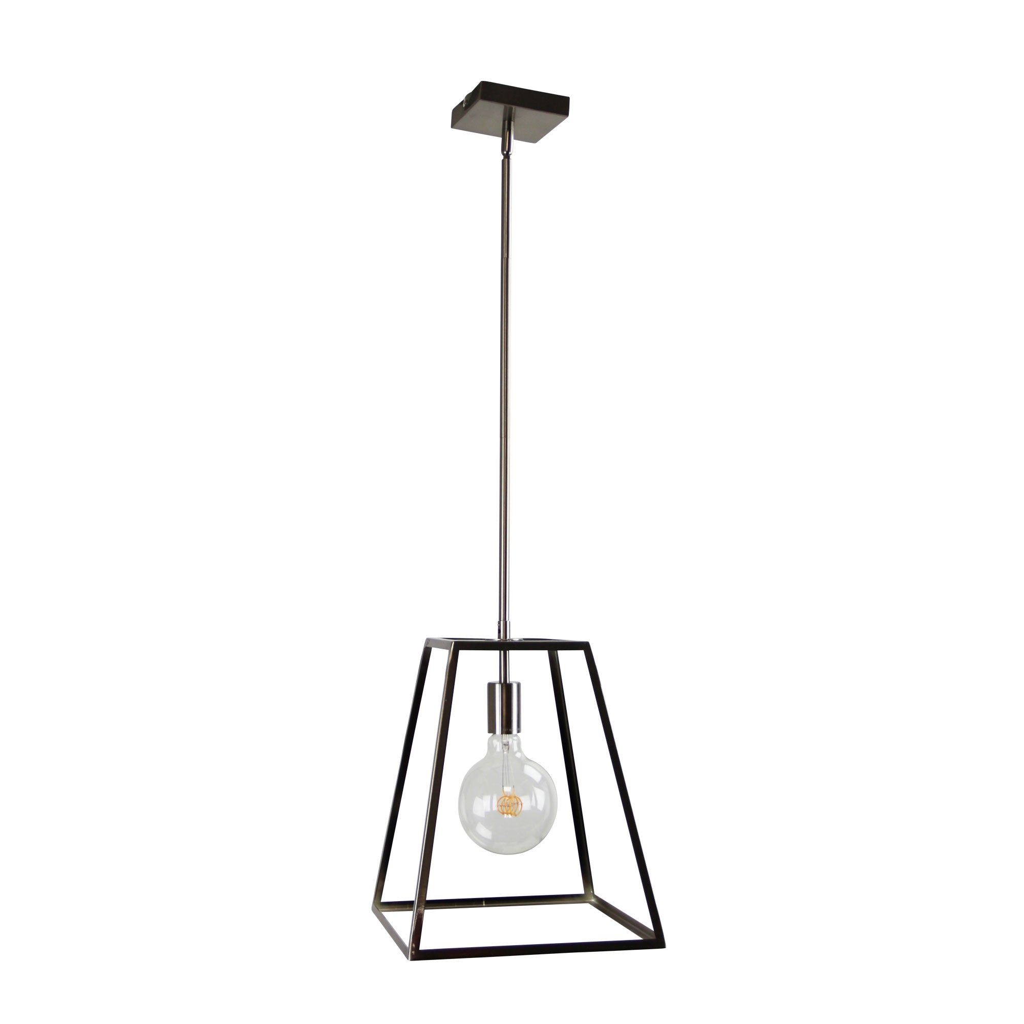 Southport 30 Single Urban Retro 30cm Brushed Chrome Pendant