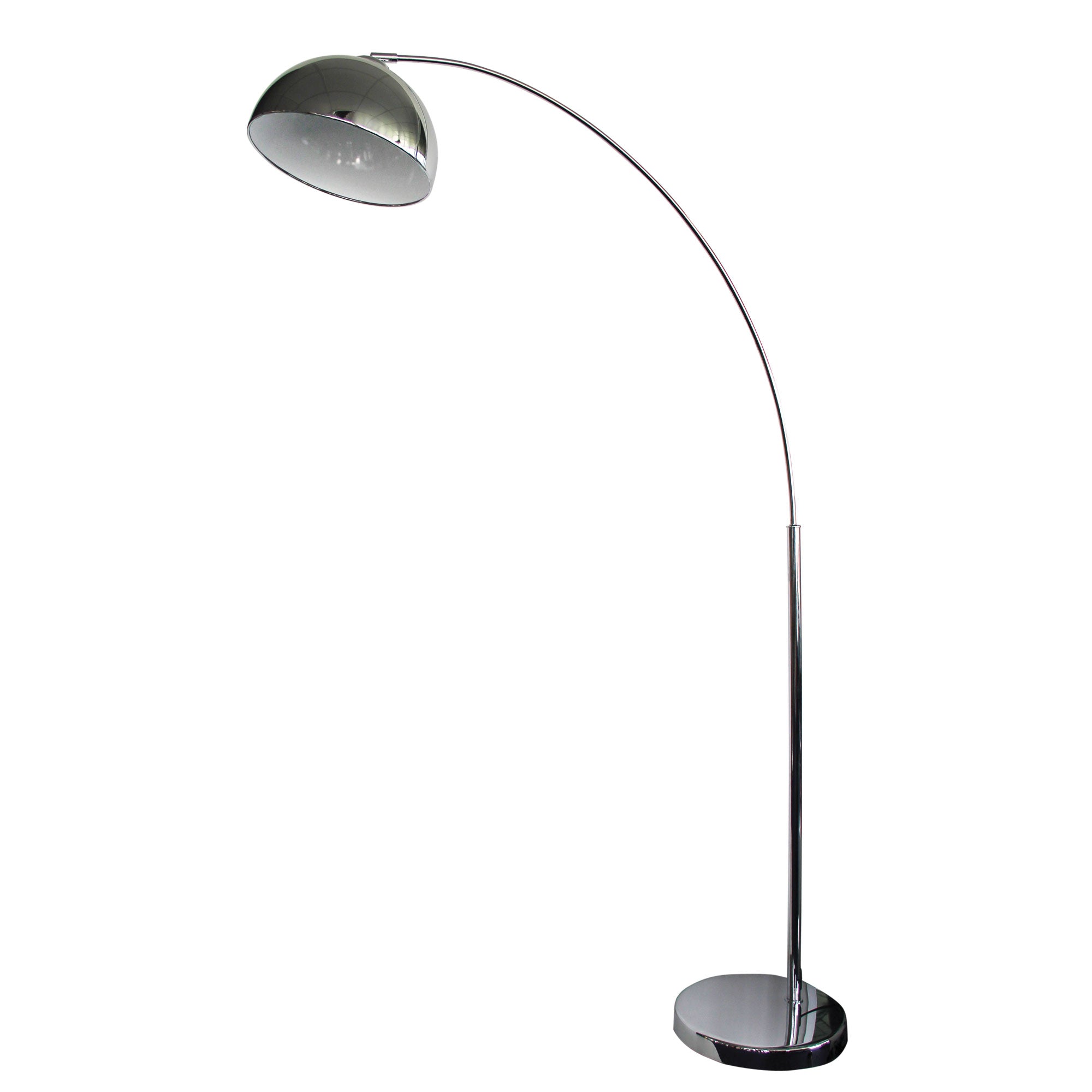 Dome Chrome Arc Retro Floor Lamp
