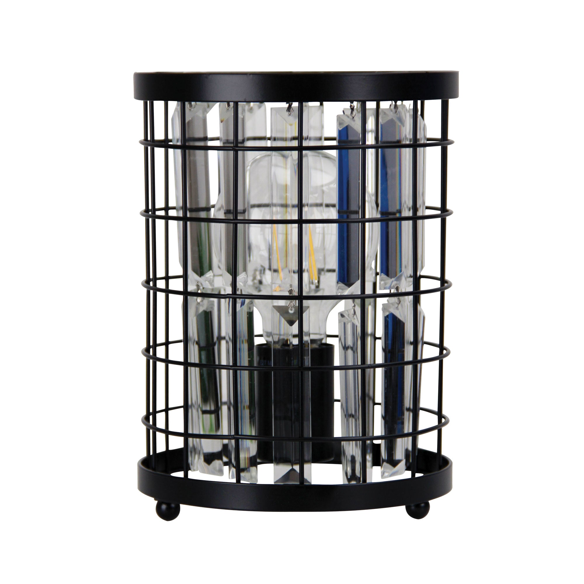 Delaware Table Lamp Crystal Caged Bedside Lamp