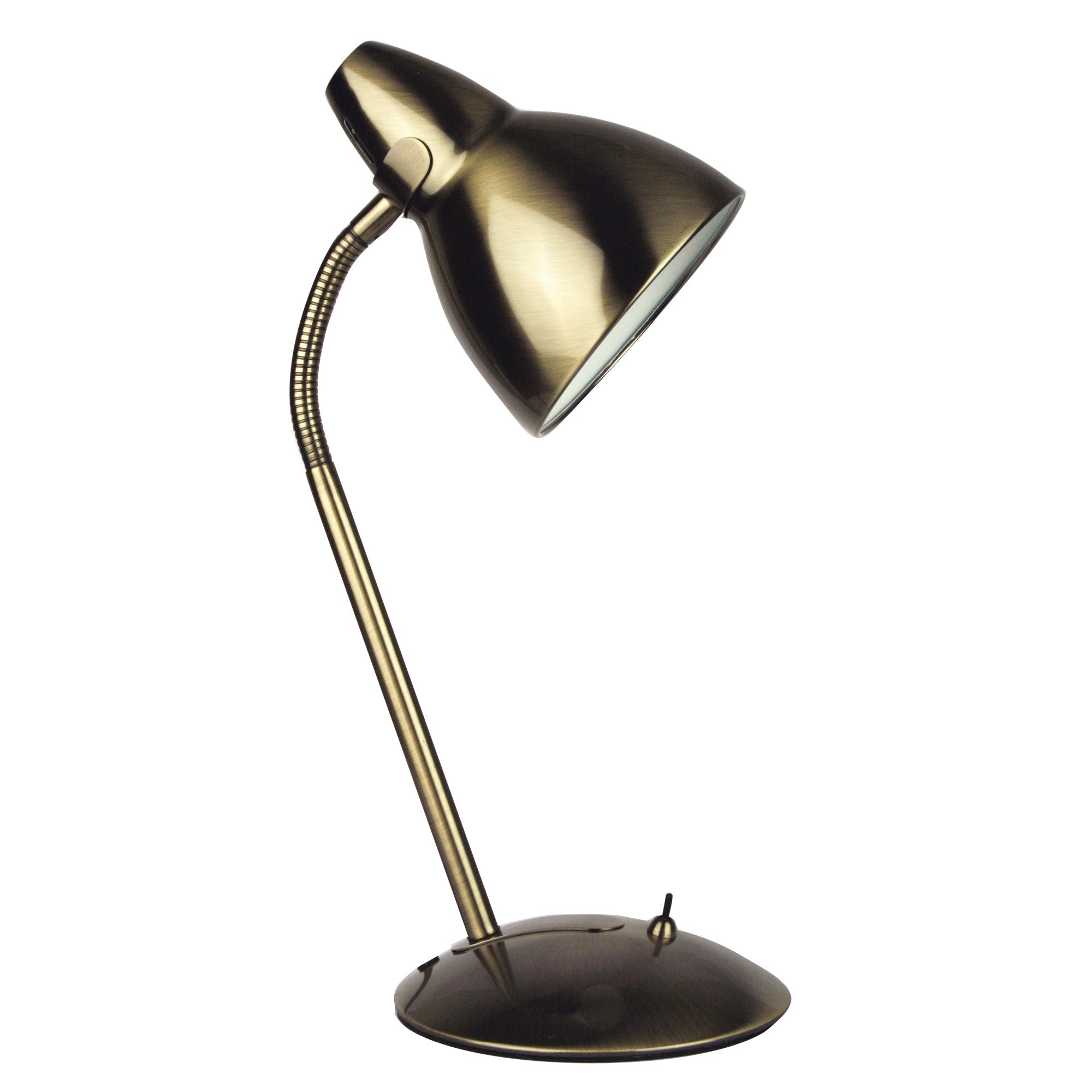 Trax Classic Gooseneck Task Lamp Antique Brass