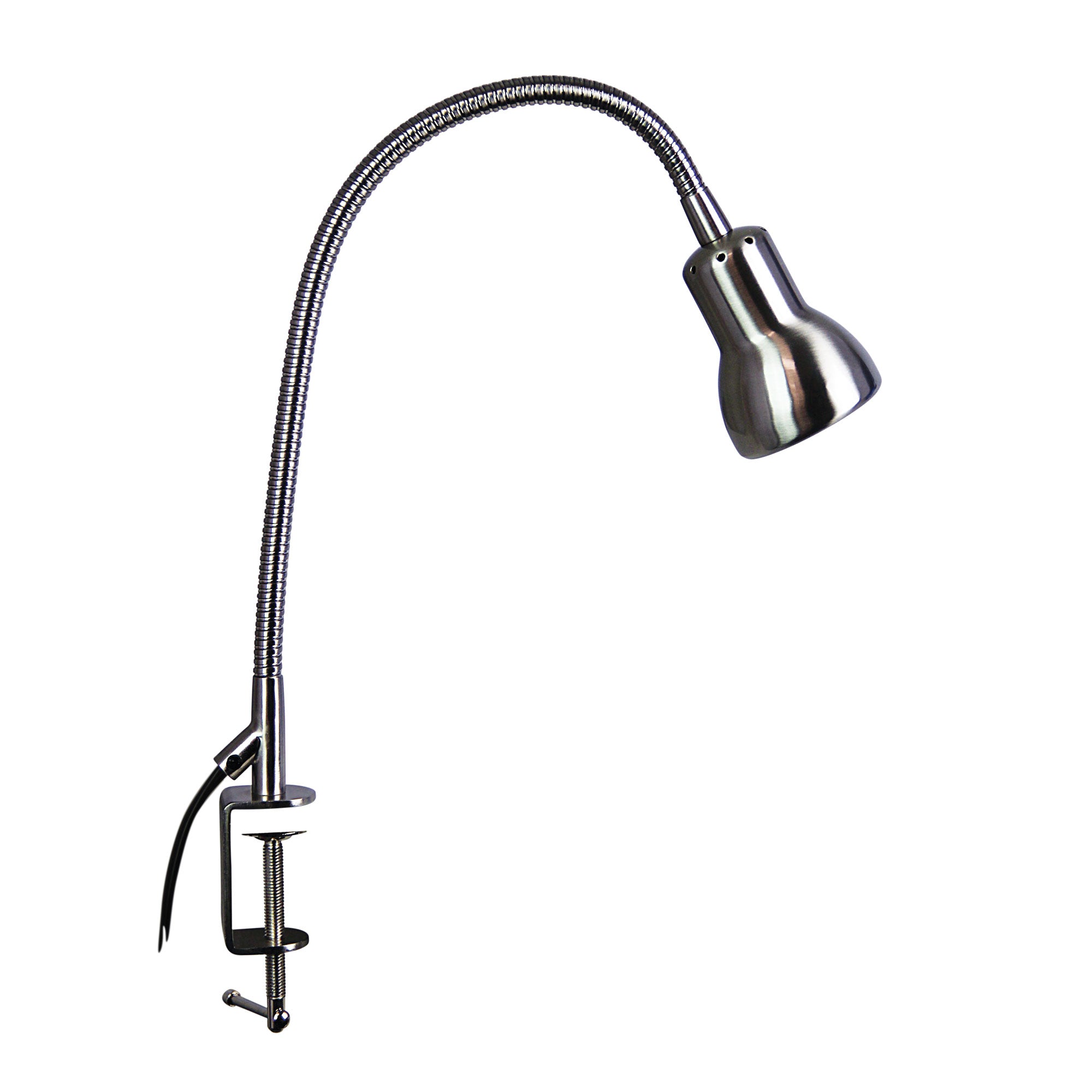 Scope Gooseneck Clamp Lamp Brushed Chrome