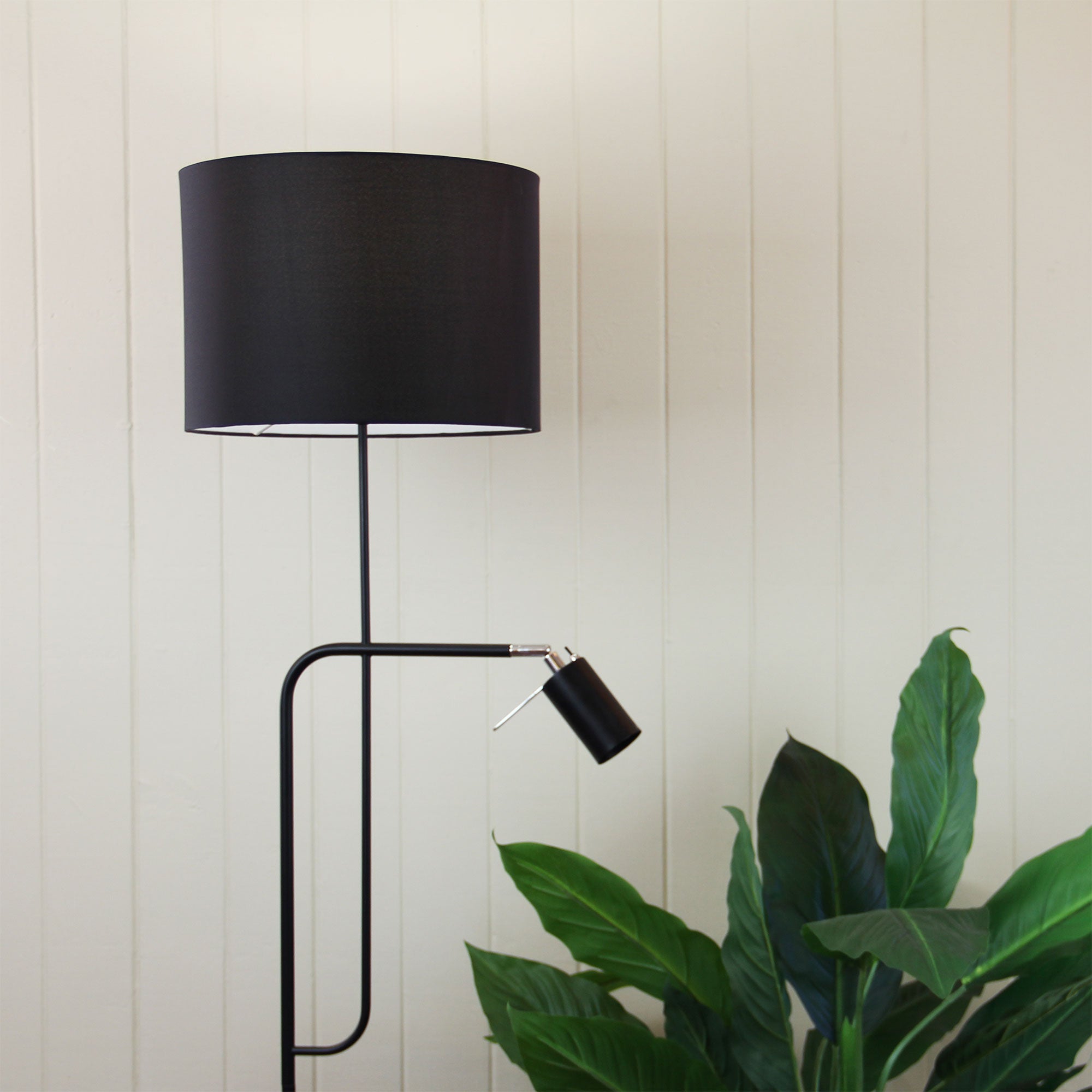 Carmen Black B22 + GU10 Mother & Child Floor Lamp