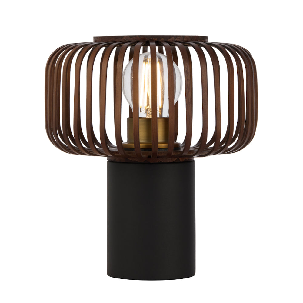 Sorens 20 Black with Natural or Brown Bamboo Table Lamp