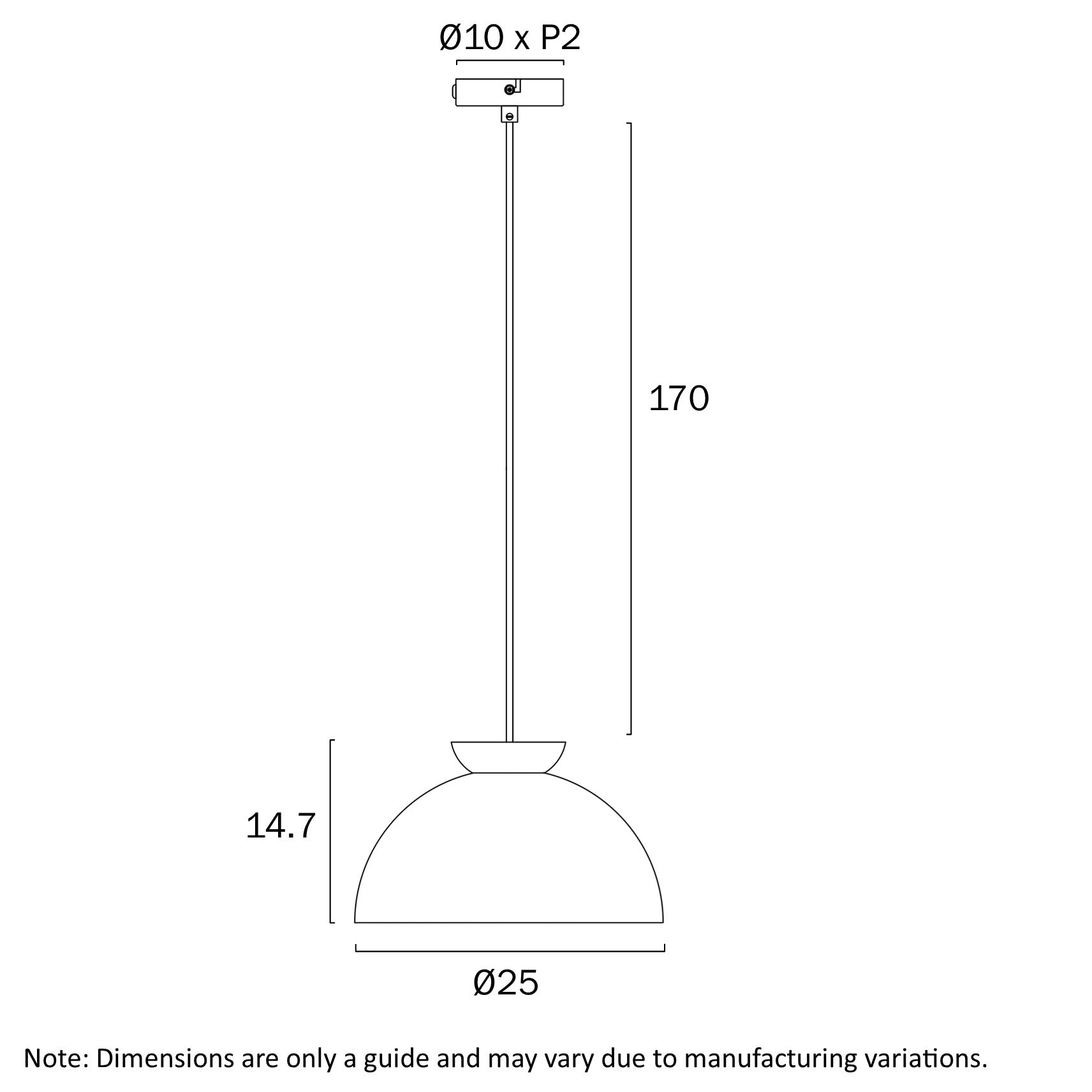 Sovin 25 Grey & Timber Dome Pendant Light