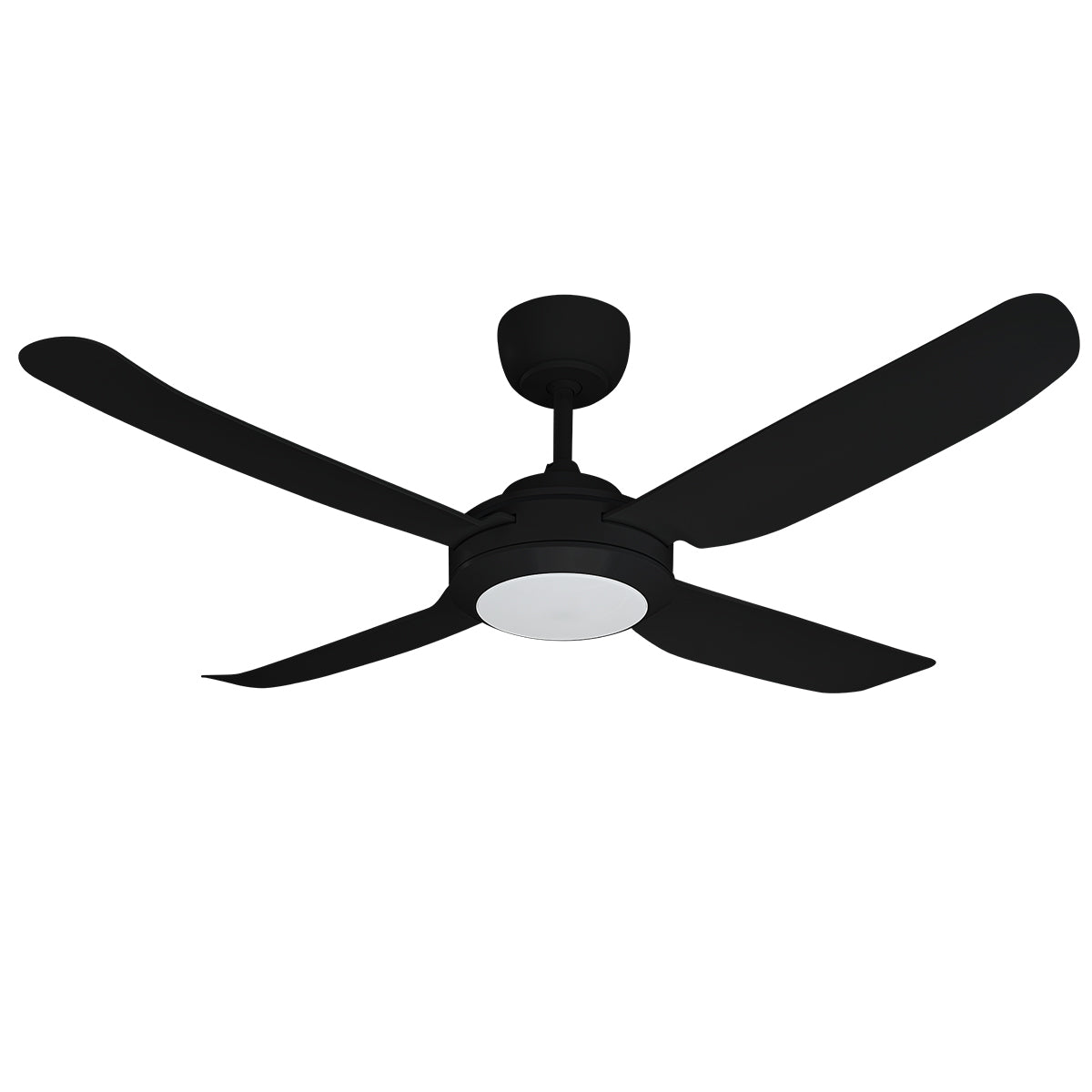 SPINIKA II - 52"/1300mm Glass Fibre 4 Blade Ceiling Fan with Tri Colour Step Dimmable LED Light - Indoor/Outdoor/Coastal