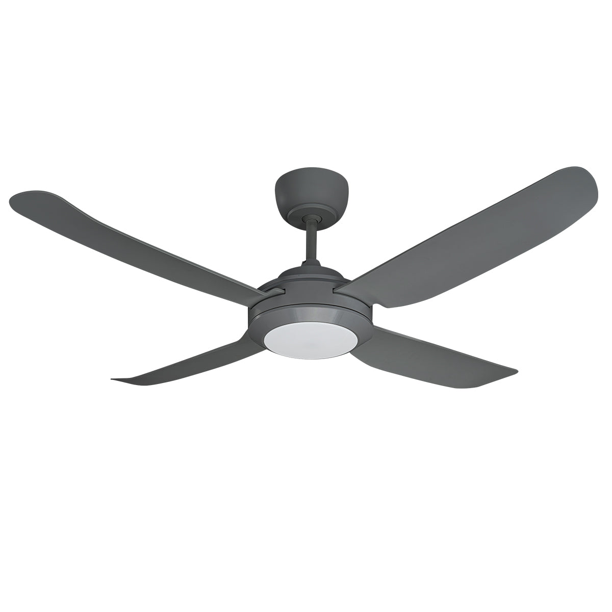 SPINIKA II - 52"/1300mm Glass Fibre 4 Blade Ceiling Fan with Tri Colour Step Dimmable LED Light - Indoor/Outdoor/Coastal