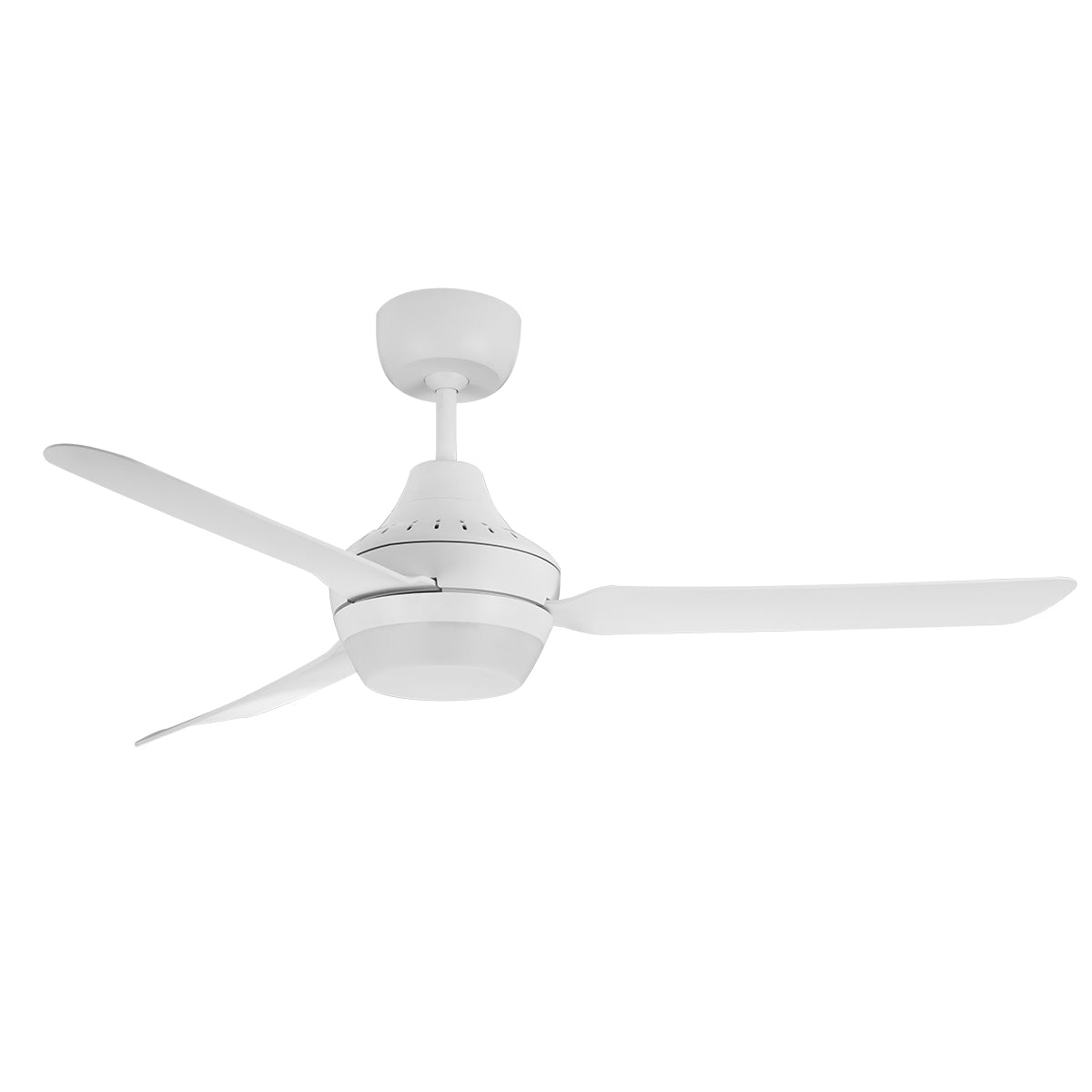 STANZA - 56"/1400mm Glass Fibre Composite 3 Blade Ceiling Fan with 2x B22 Lamp Holder - White - Indoor/Covered Outdoor