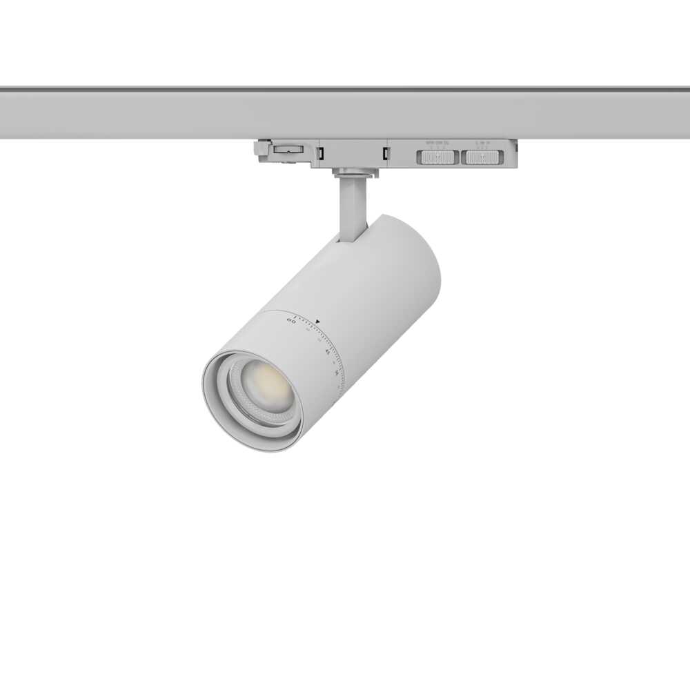 White LED Tri-Colour Multi Track Light Three Circuit Trackspot 40/35/30W 2.7/4/6K 24-60 Degrees