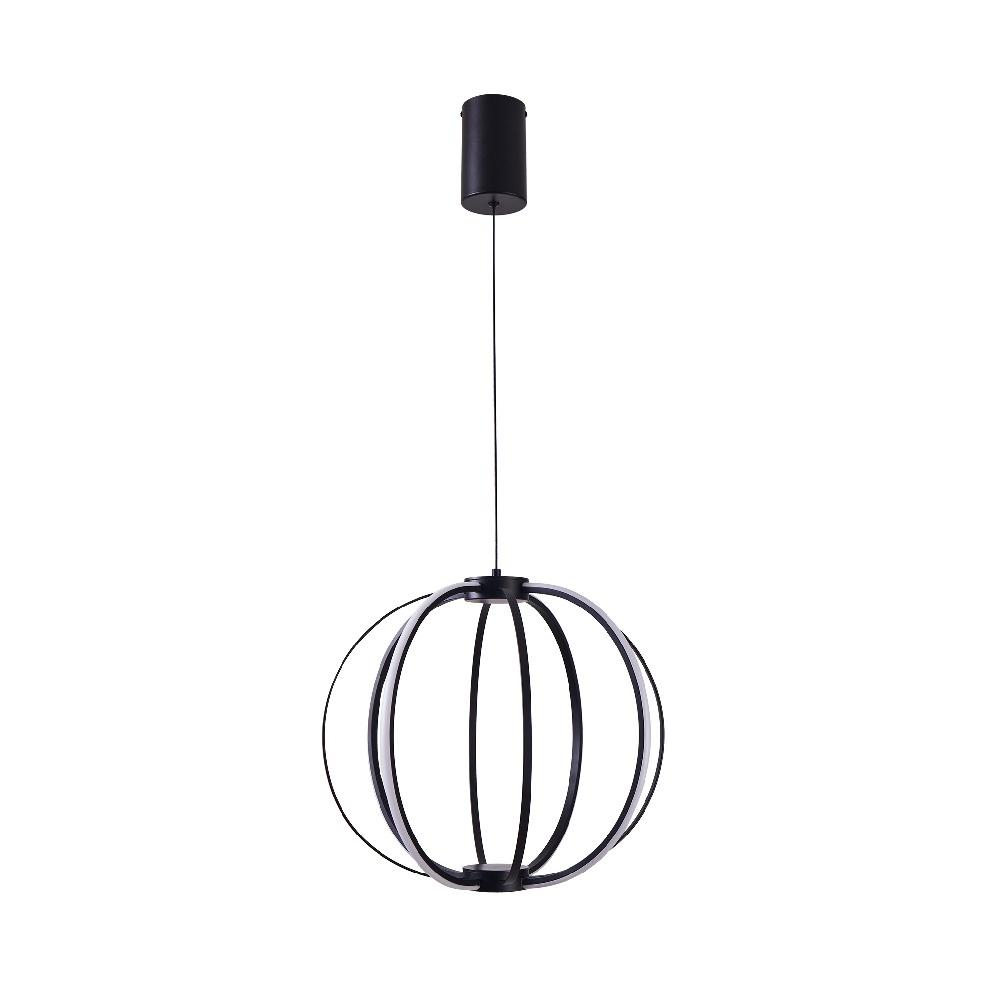 Stellar 25W LED Tricolour Dimmable Orb Pendant Black