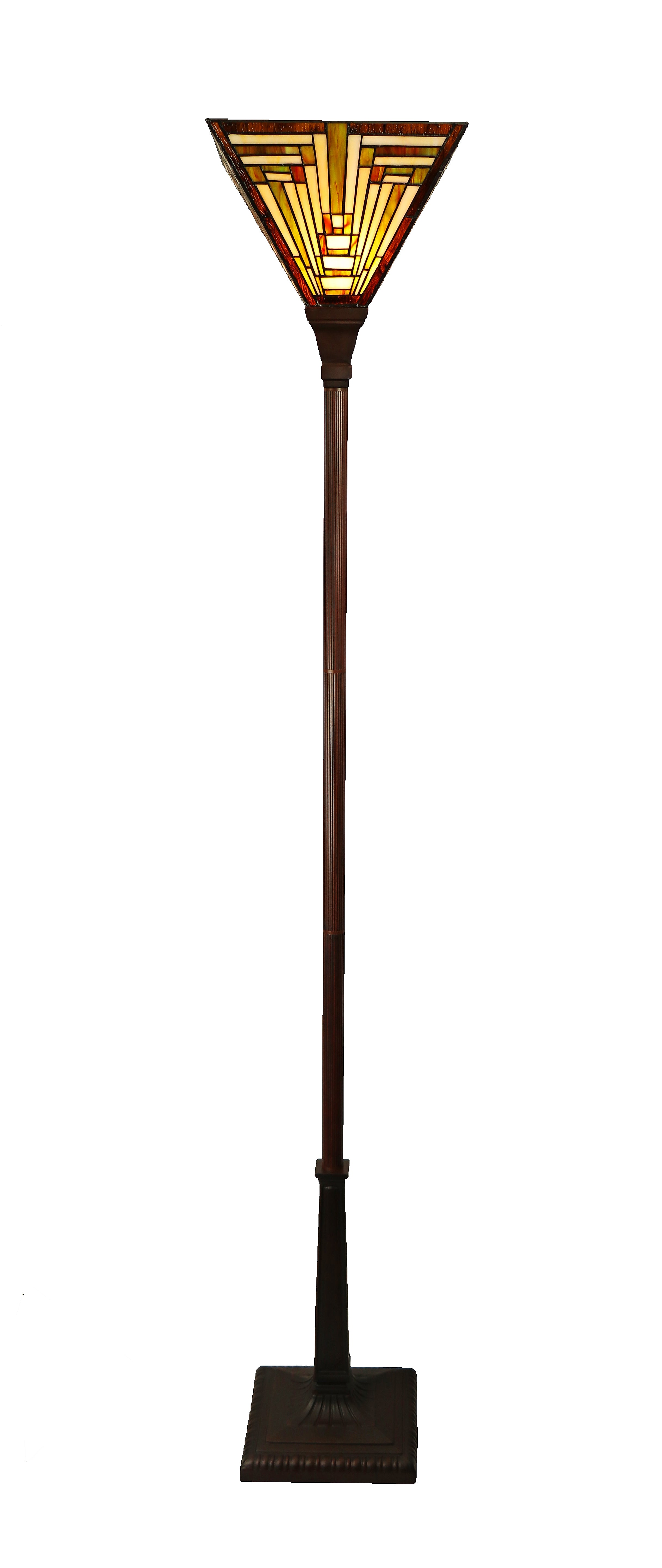 14” square multi-colour geometric uplight