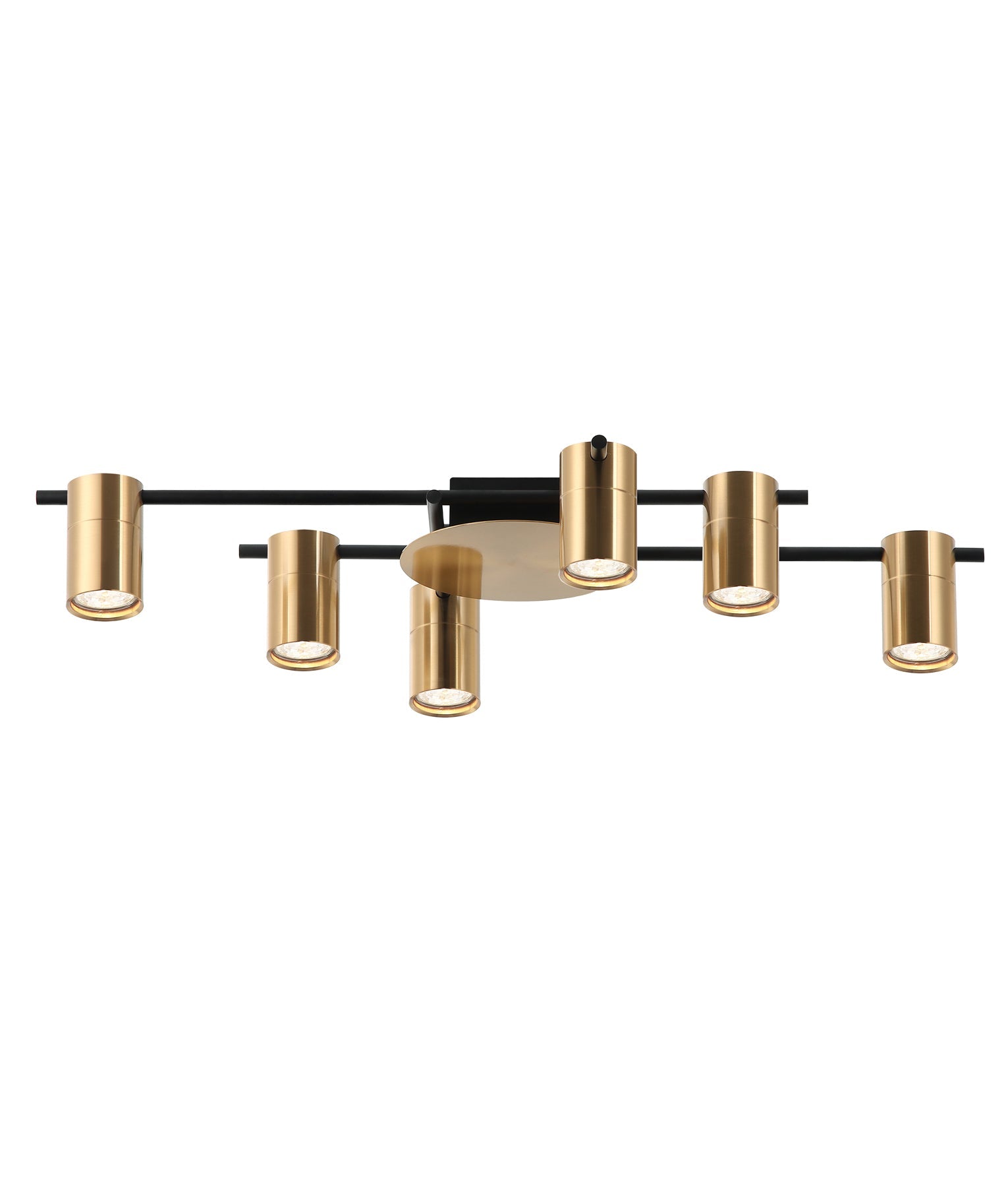 TACHE: Interior Spot Ceiling Lights (with Adjustable Antique Brass Heads) IP20
