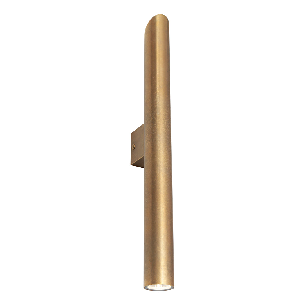 Taupo LED Exterior Wall Light Aged Brass