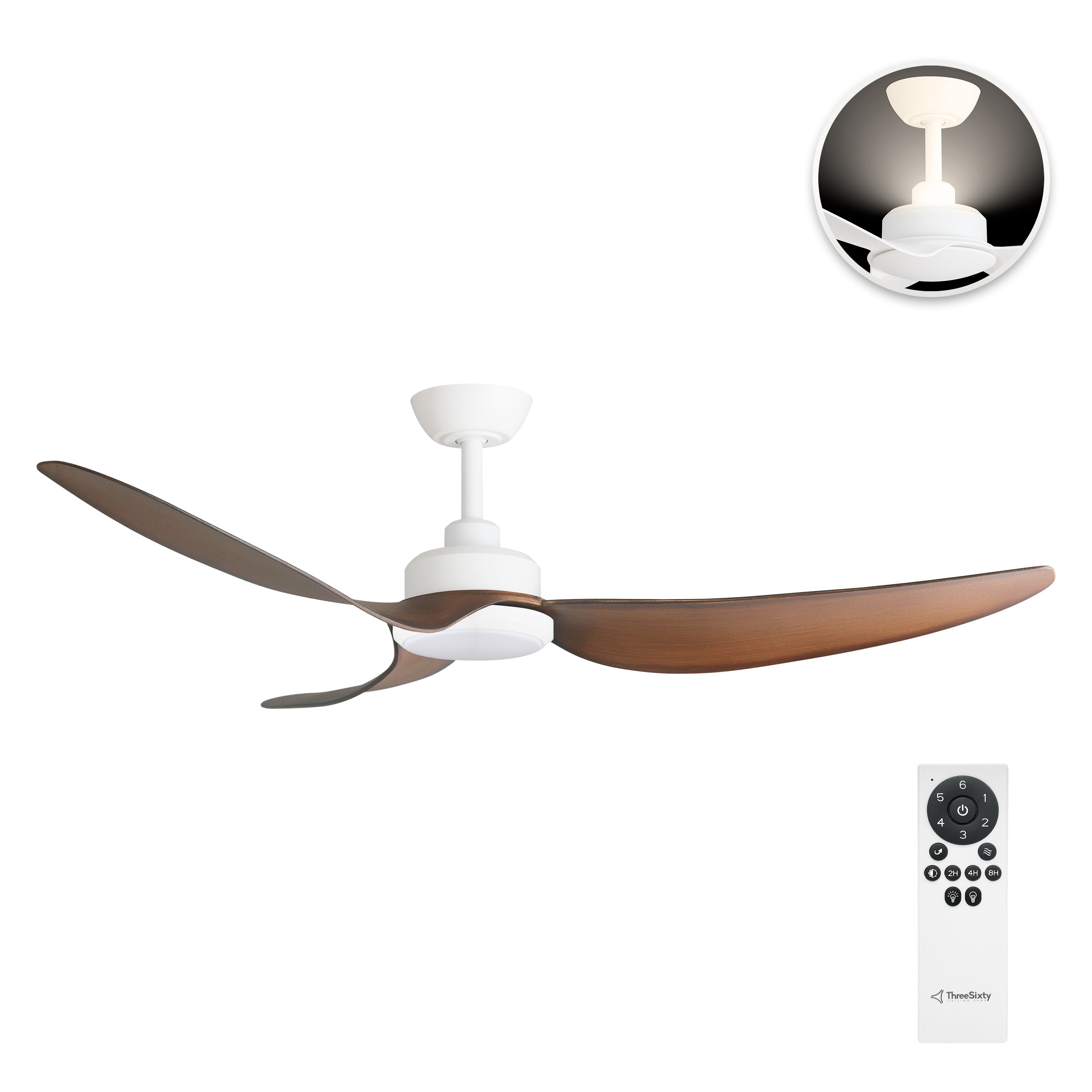 Three Sixty Trinity DC Ceiling Fan 56" (142cm)