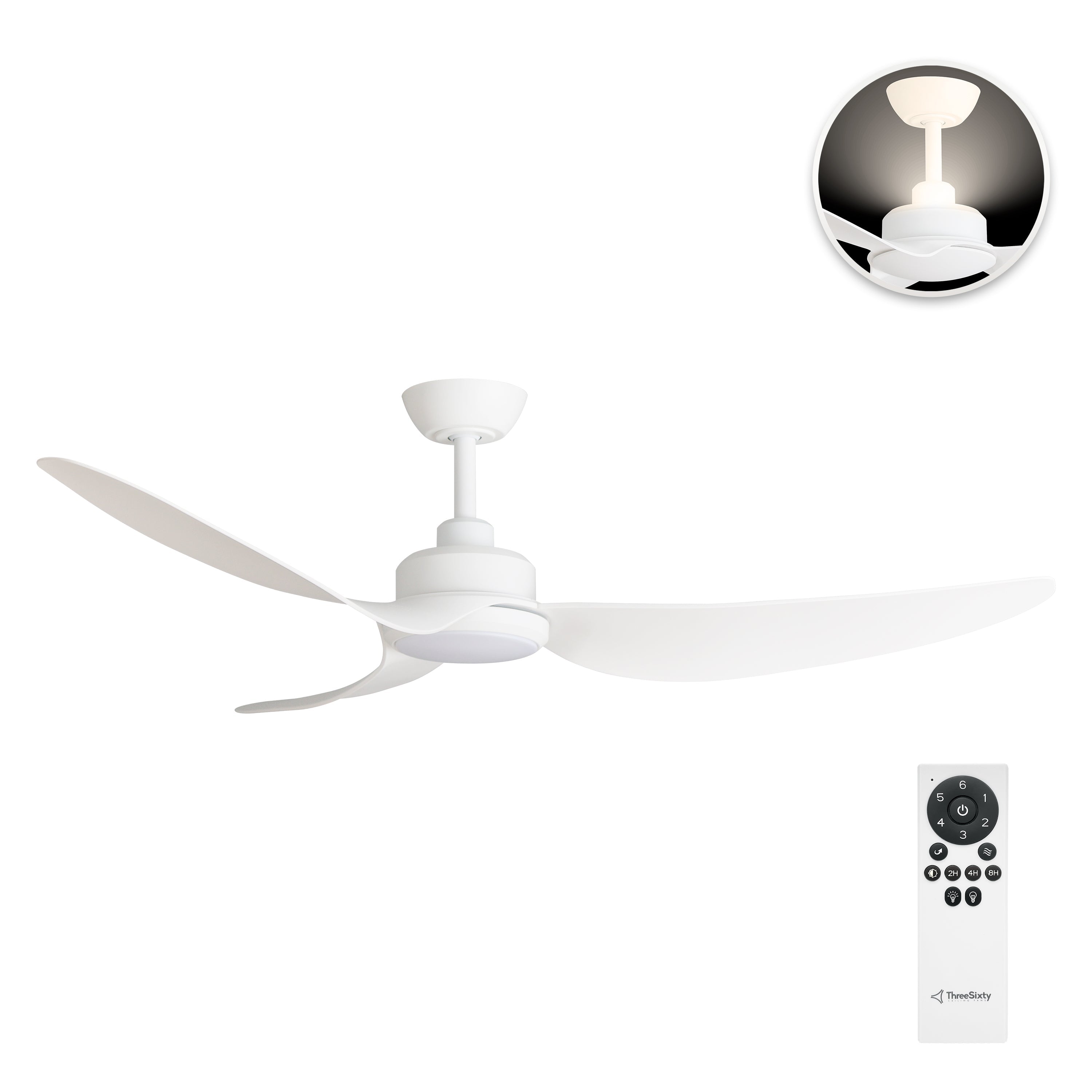 Three Sixty Trinity DC Ceiling Fan 56" (142cm)