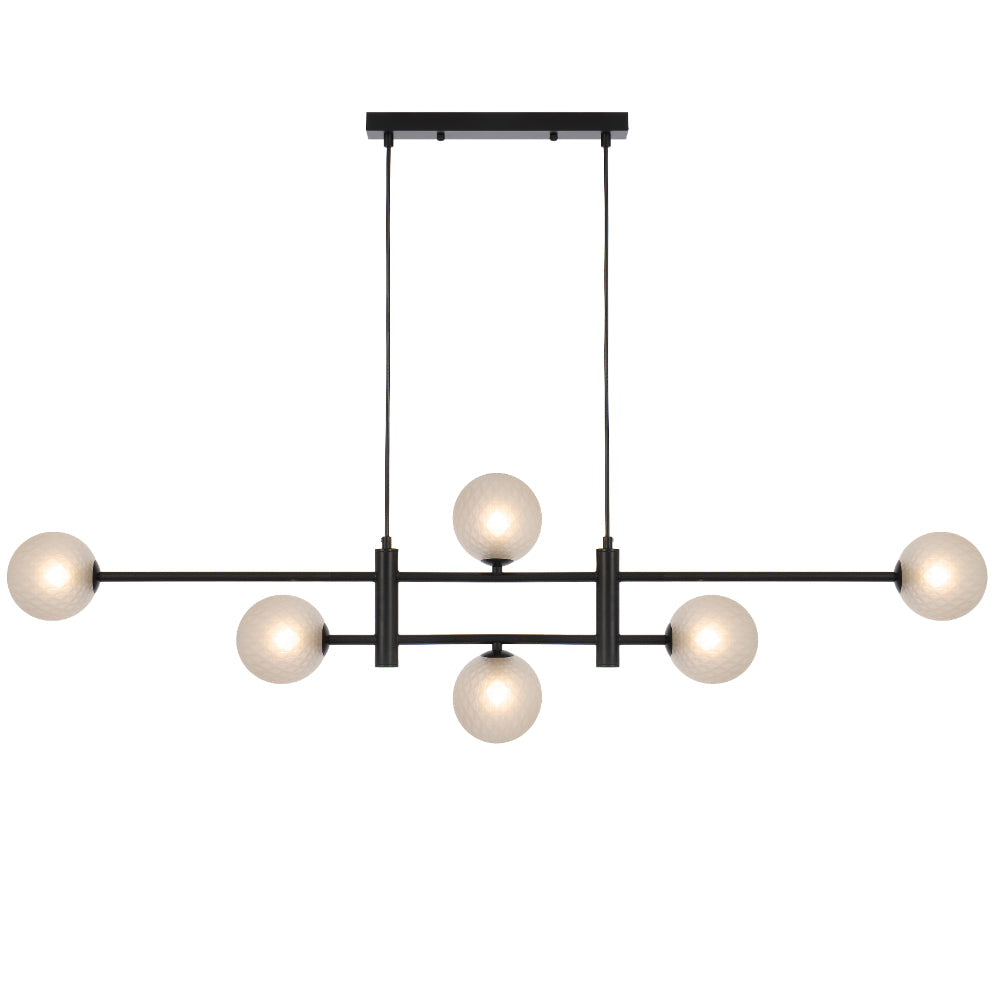 Tyson 6 Light Pendant Black