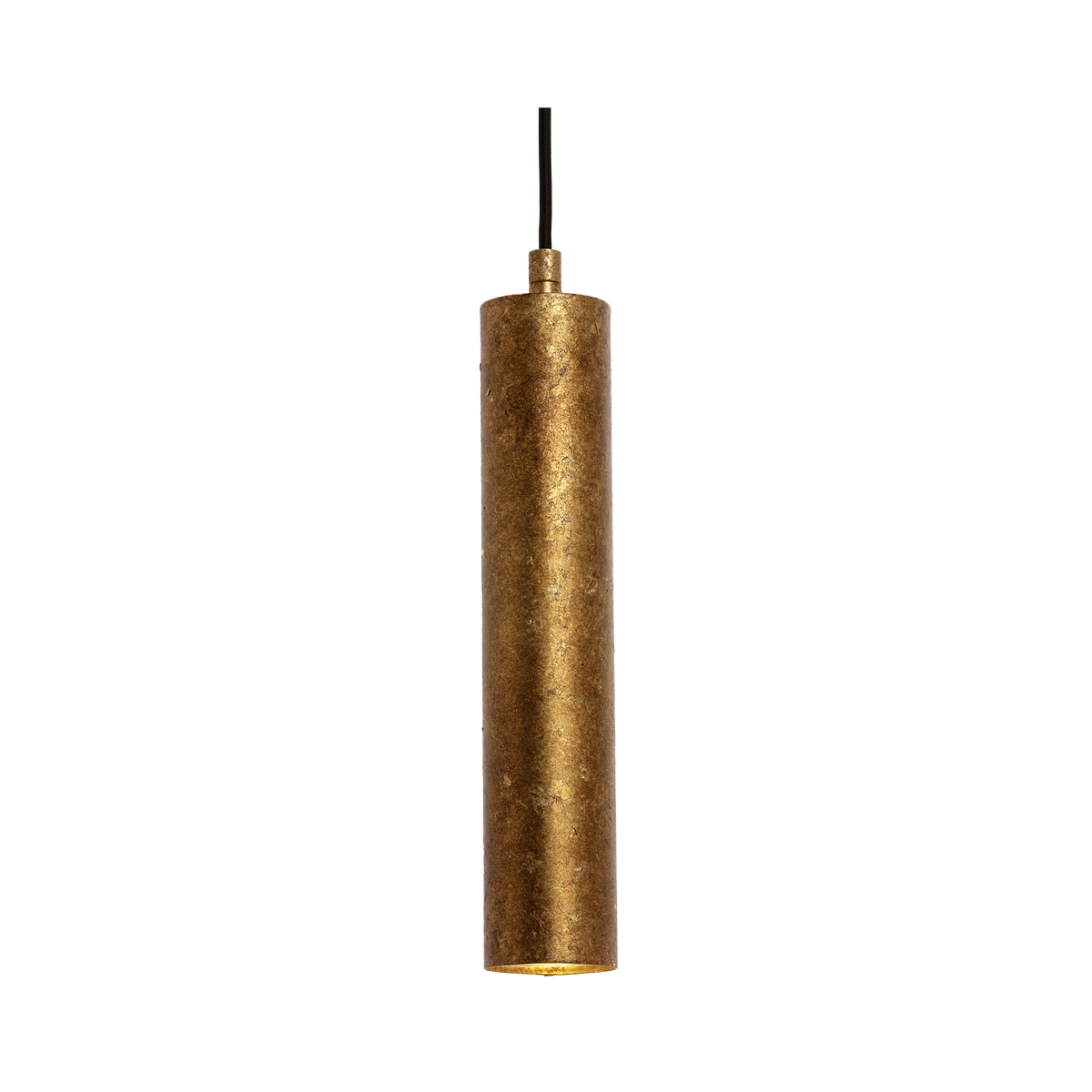 Toress 30cm 1 Light Small GU10 Pendant Aged Gold Leaf