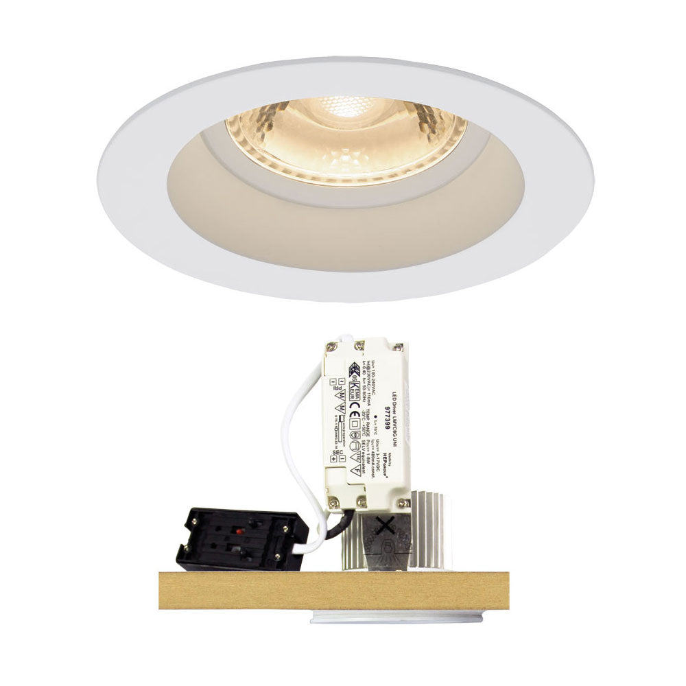Coast LED White 6W 3000K Recessed Downlight IP44