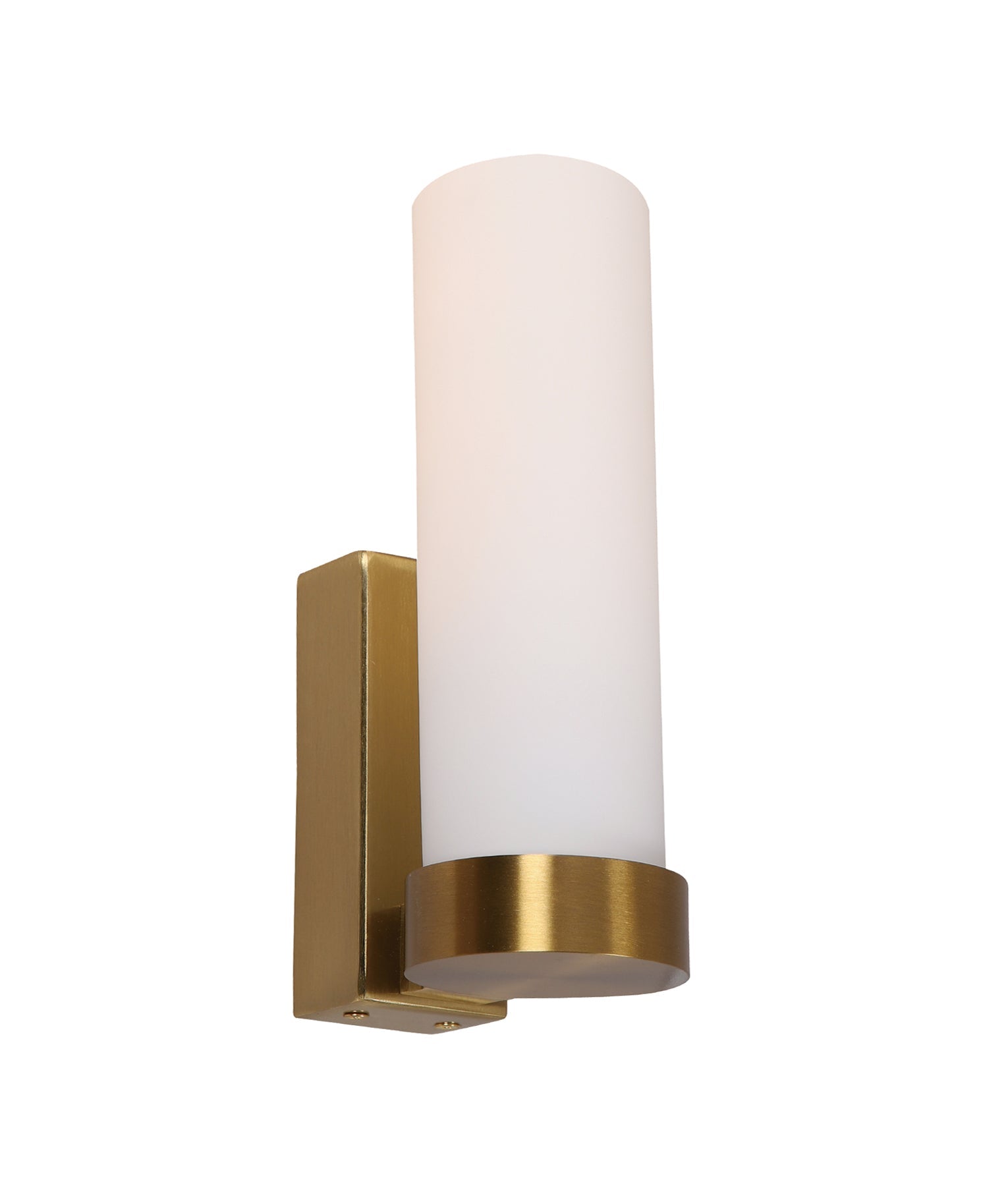 Vara: Interior Tubular Up Opal Glass Wall Lights