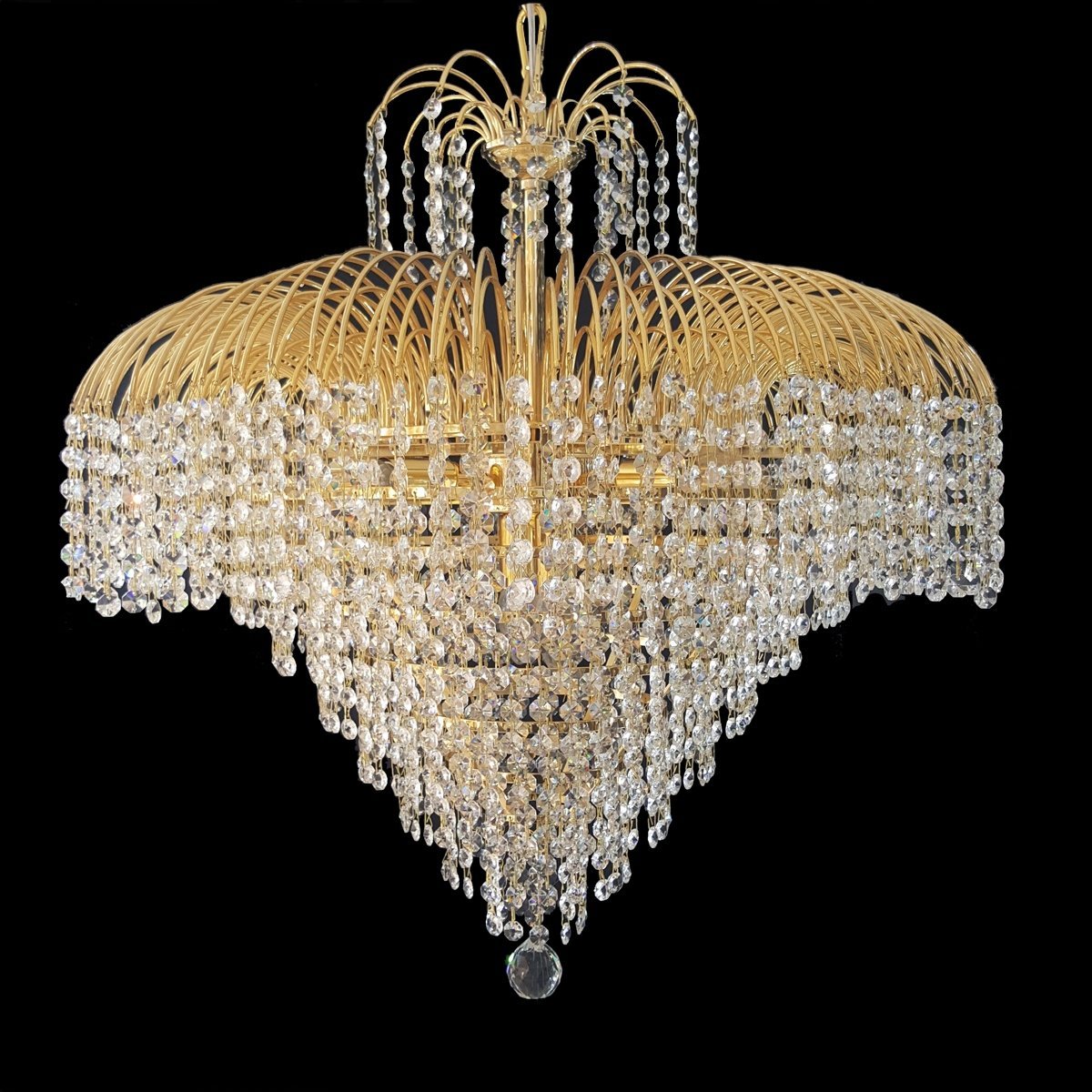 Waterfall 660 Gold Chandelier - CRPWAT08660GD