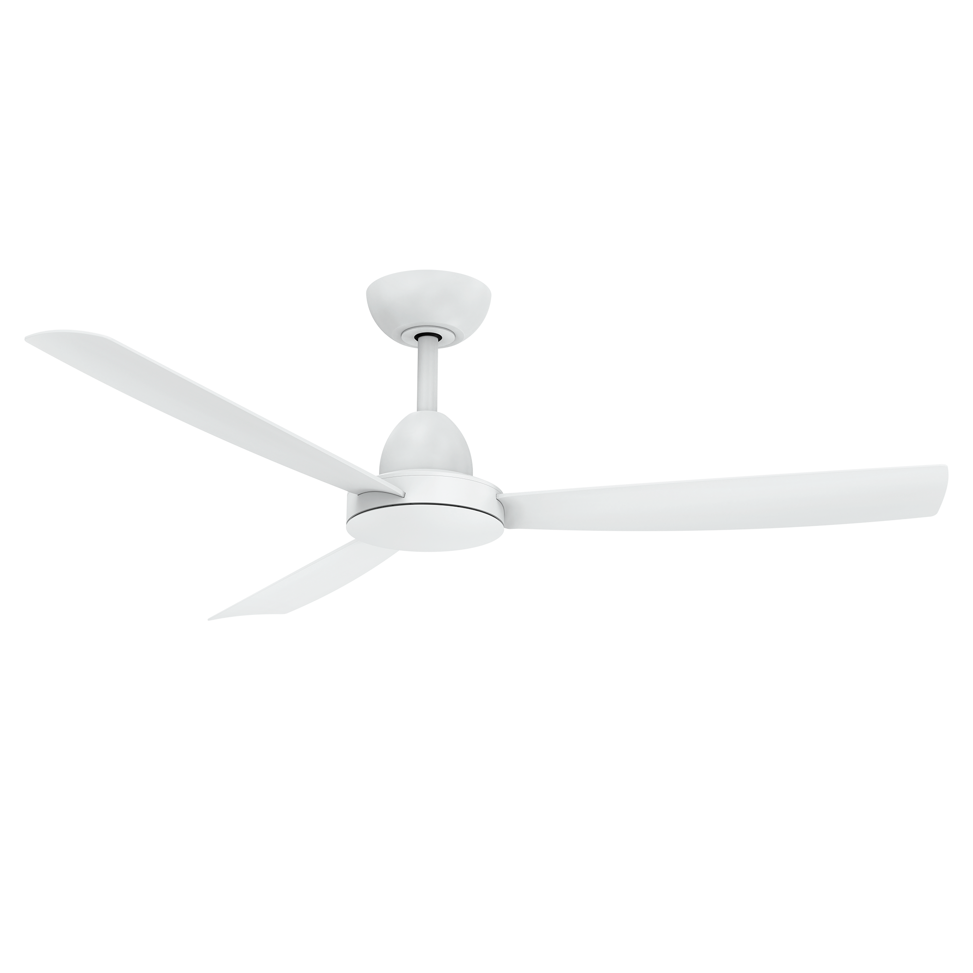 Zorro DC 1220mm ABS 3 Fast Fix Blade Remote Control Ceiling Fan Only Matt White