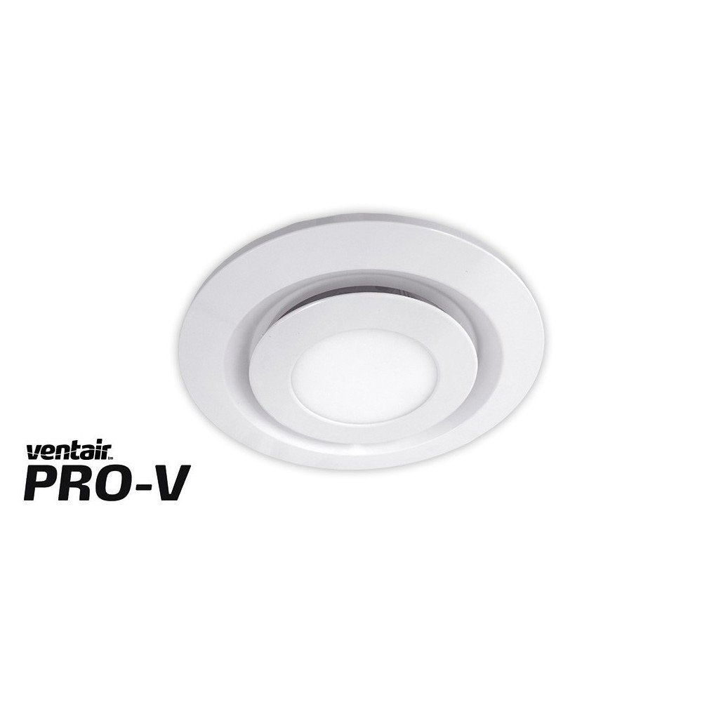Airbus 250 Exhaust Fan with 14w LED Light with White Round Fascia