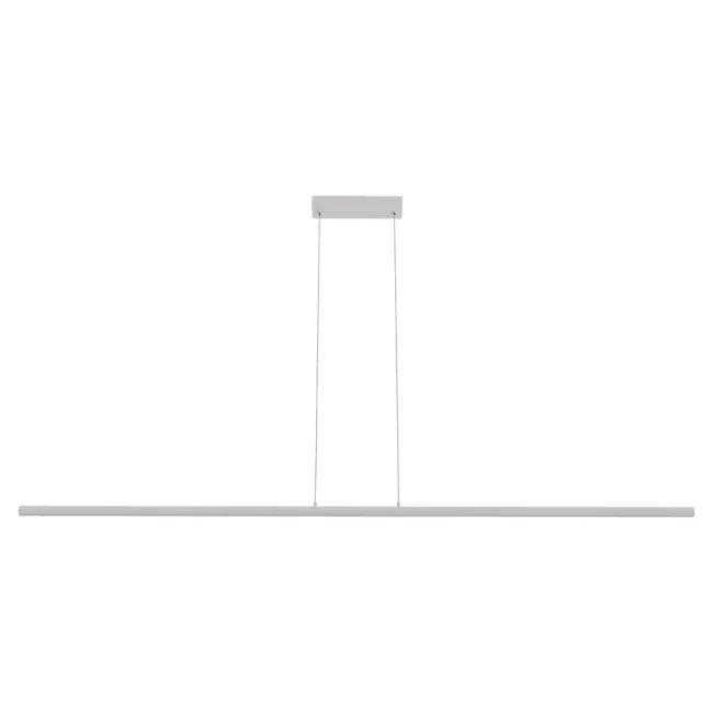 Aeris 2000mm Fluted Linear LED Pendant Clear Cord 62W Tri Colour Non Dimmable White 2M Drop IP20
