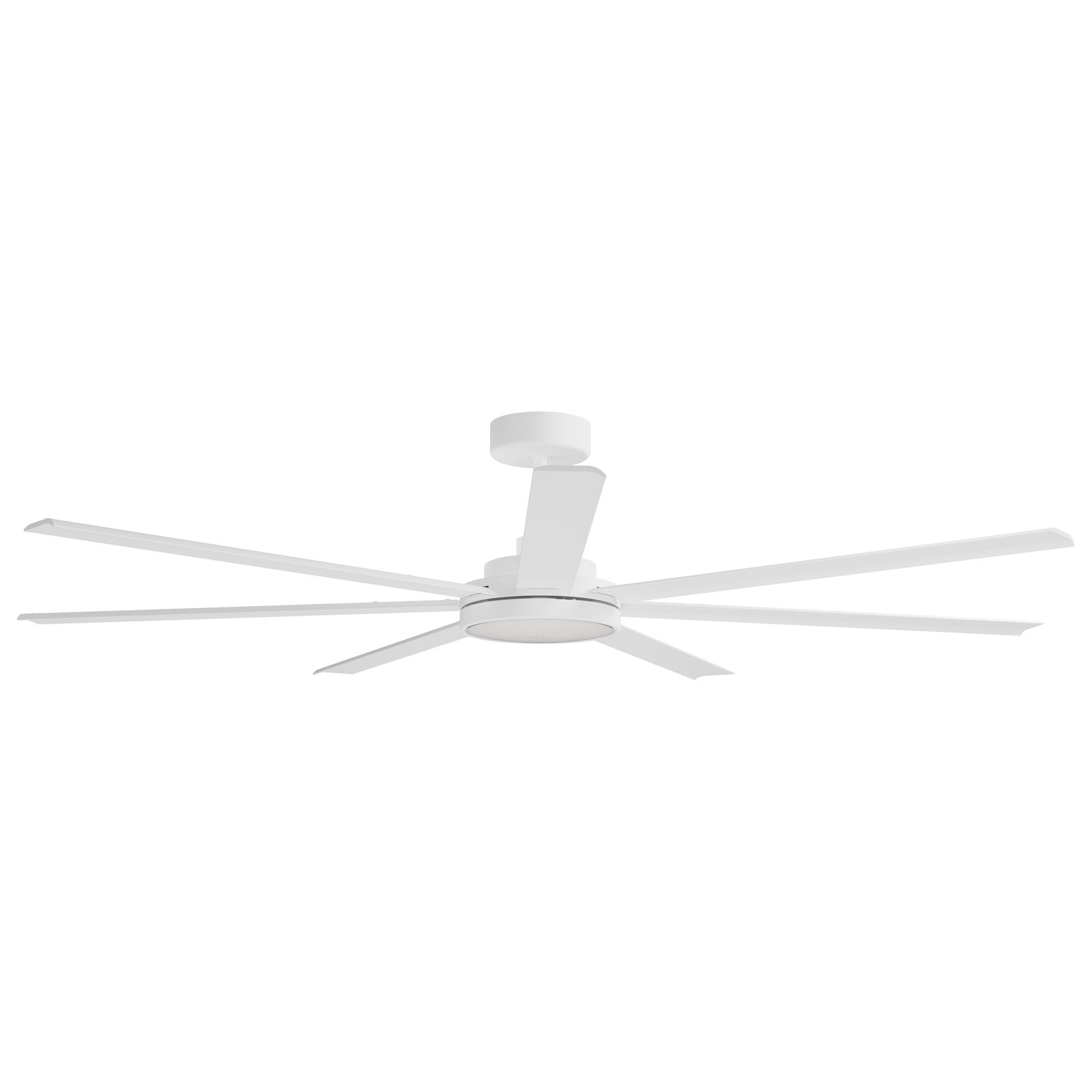 Calibo Alula 80" (2032mm) 7 Blade Indoor/Outdoor DC Ceiling Fan with 24W Light & Remote in White