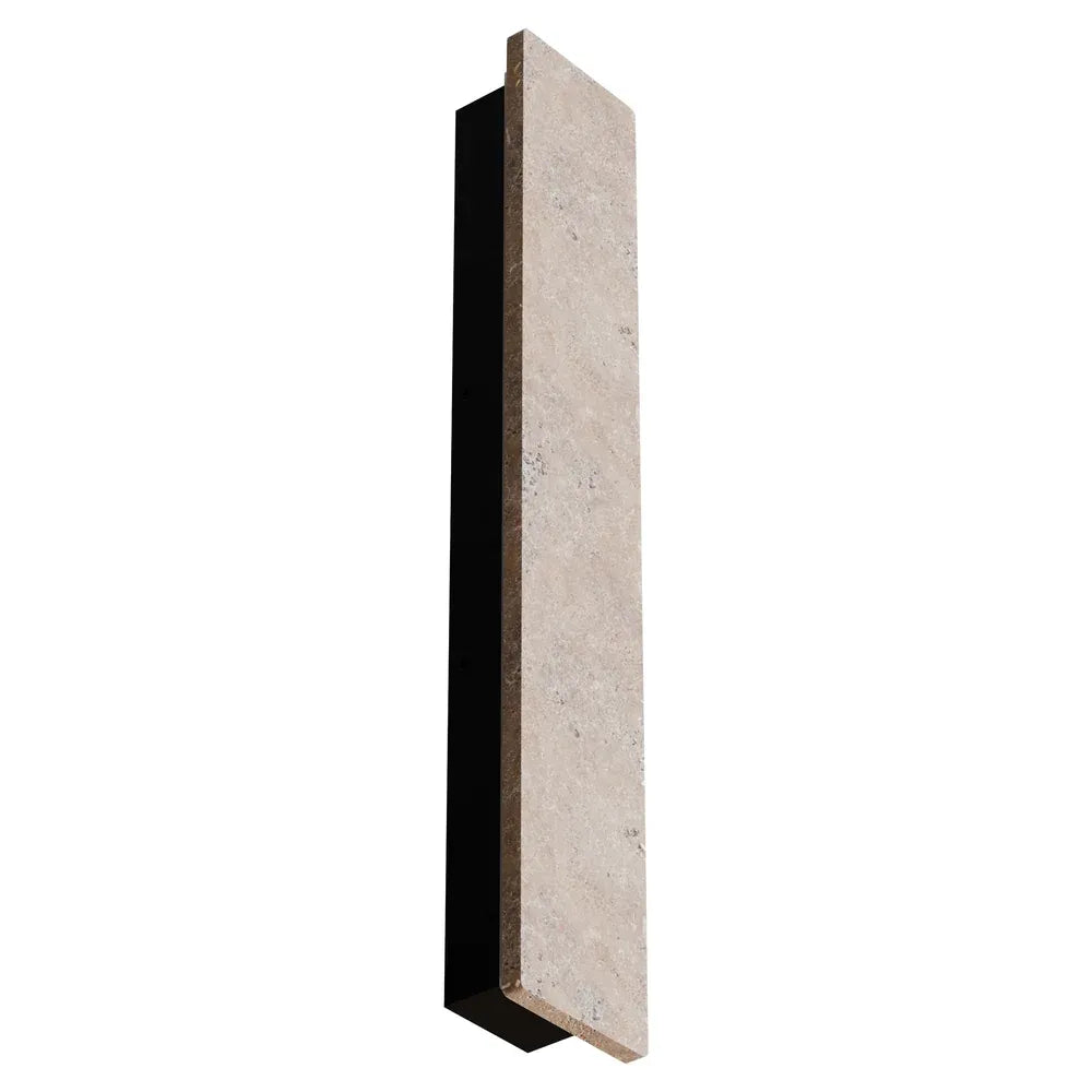 Orville Backlit Travertine 600mm Wall Light 16W LED Tri color Non Dimmable IP65