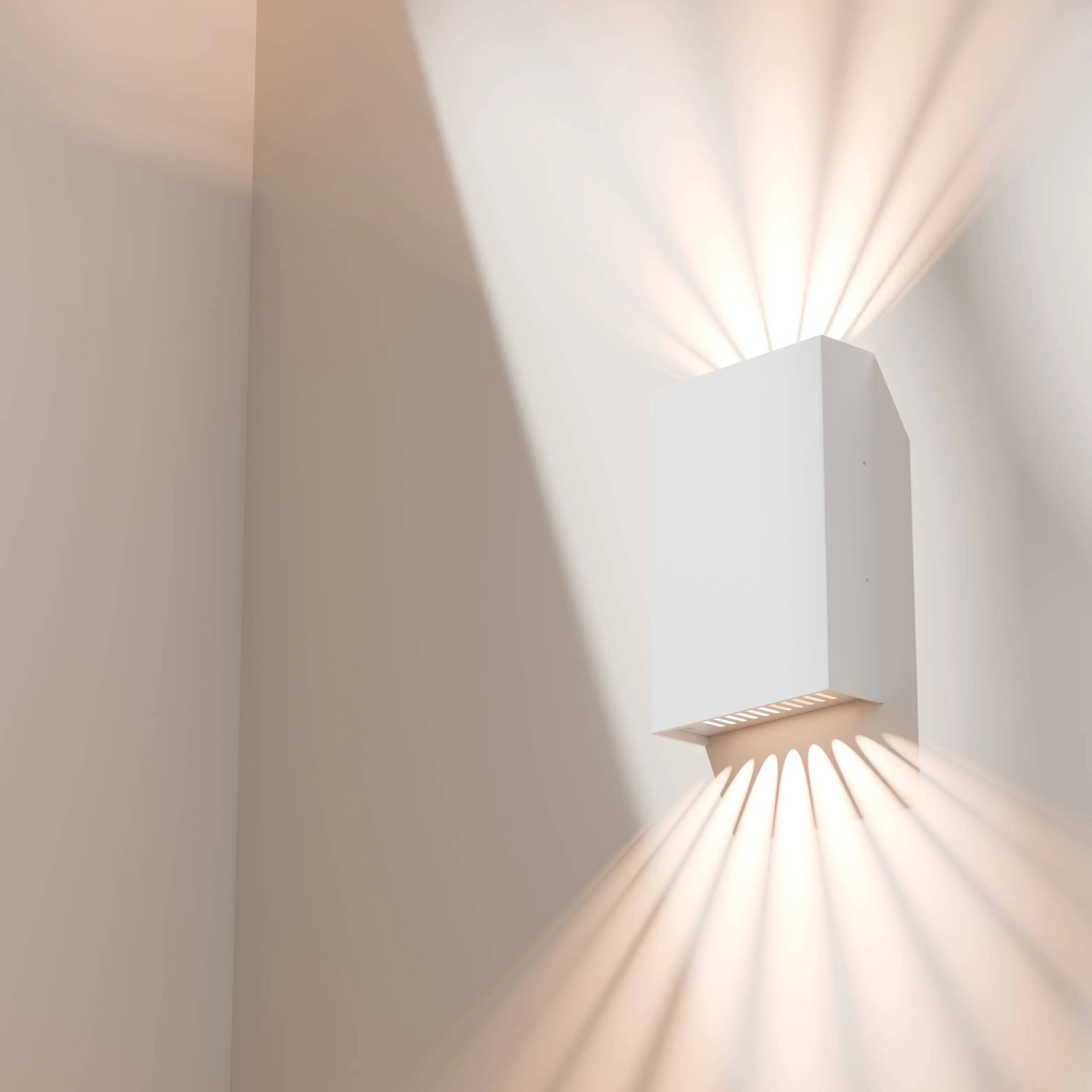 Cotinga Multi lens 6W Exterior Wall Light Tri Colour Non Dimmable White - IP65
