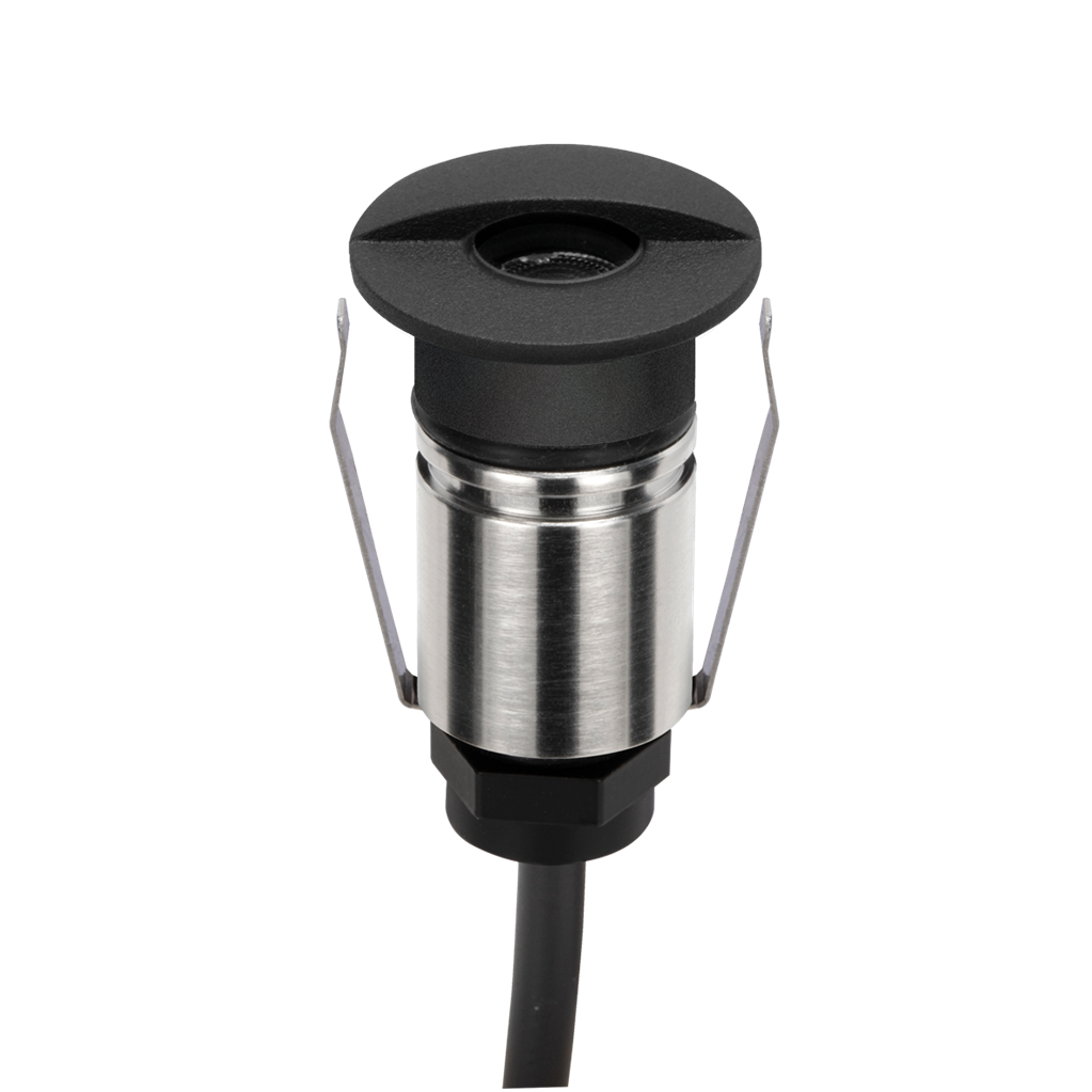 Emit 25mm 1W 36° Led Trio 12/24V Decklight Stainless Steel Black