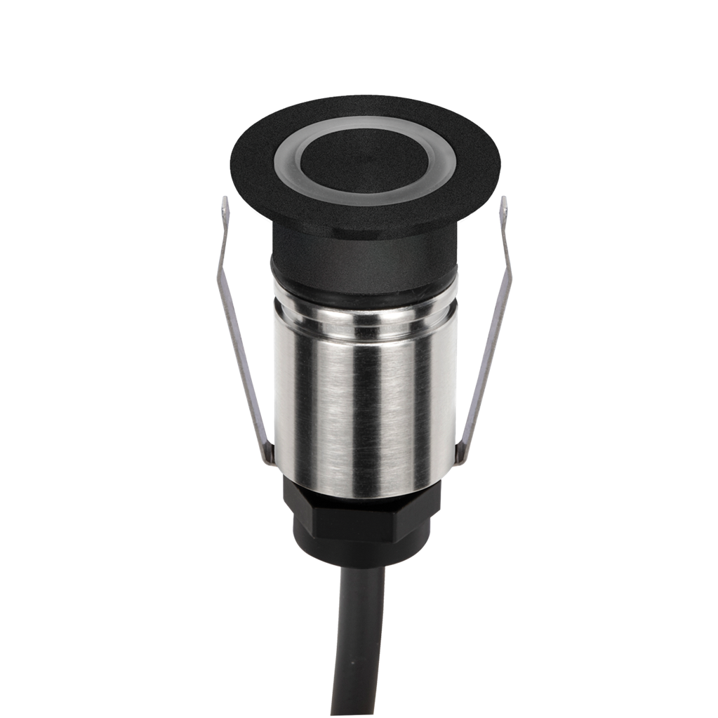 Emit 25mm 1W 36° Led Trio 12/24V Decklight Stainless Steel Black