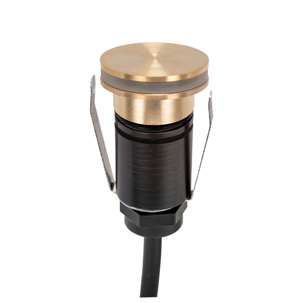 Emit 25mm 1W 36° Led Trio 12/24V Decklight Brushed Brass