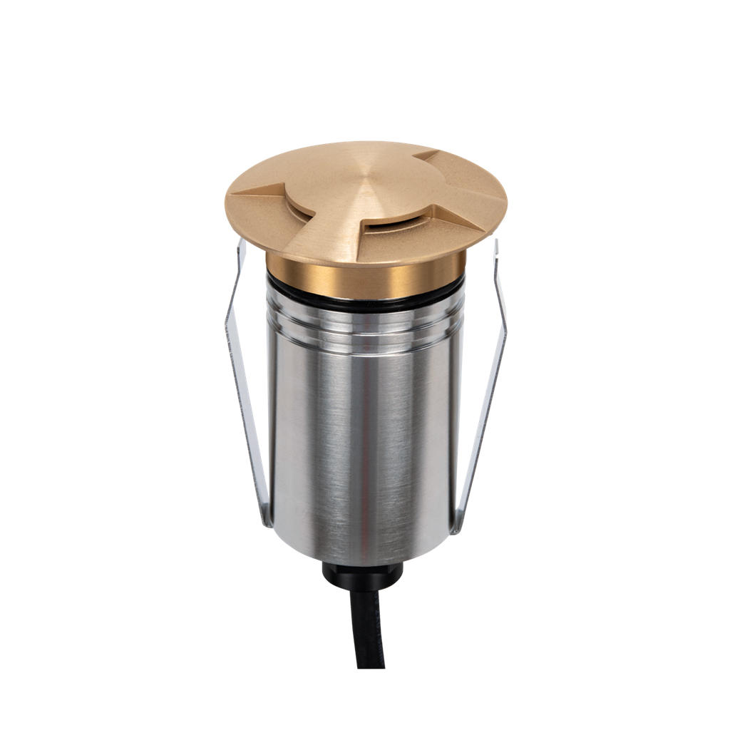 Emit 55mm RGBW 36° Led 12/24V Decklight Brushed Brass