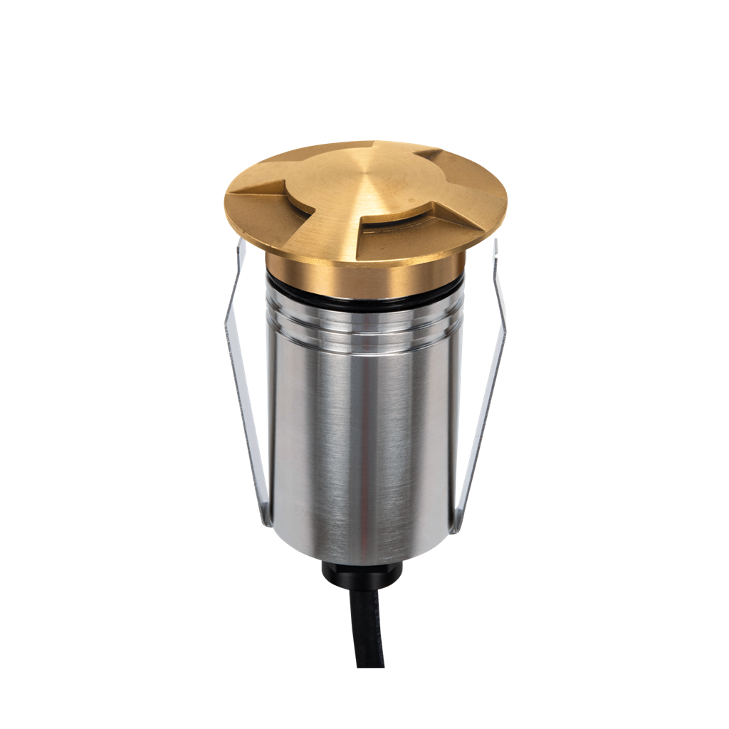 Emit 55mm RGBW 36° Led 12/24V Decklight Brushed Brass