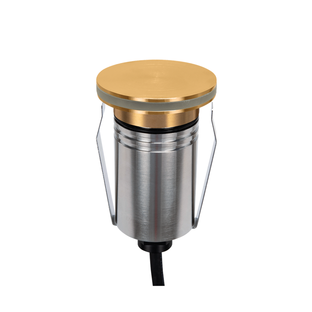Emit 55mm RGBW 36° Led 12/24V Decklight Brushed Brass