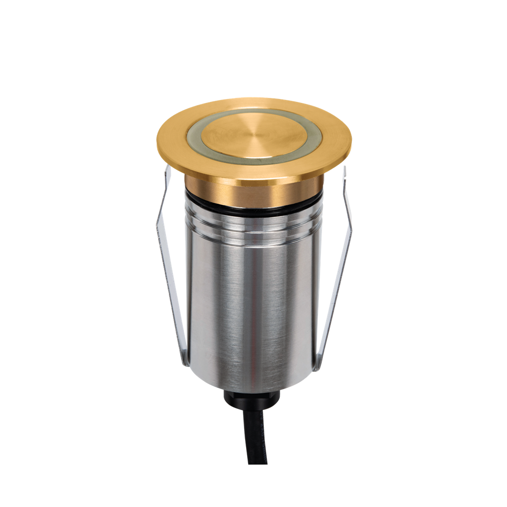 Emit 55mm RGBW 36° Led 12/24V Decklight Brushed Brass