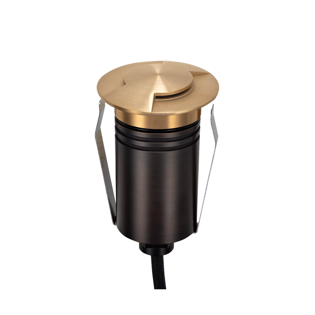 Emit 55mm 2.5W 36° Led Trio 12/24V Decklight Brushed Brass