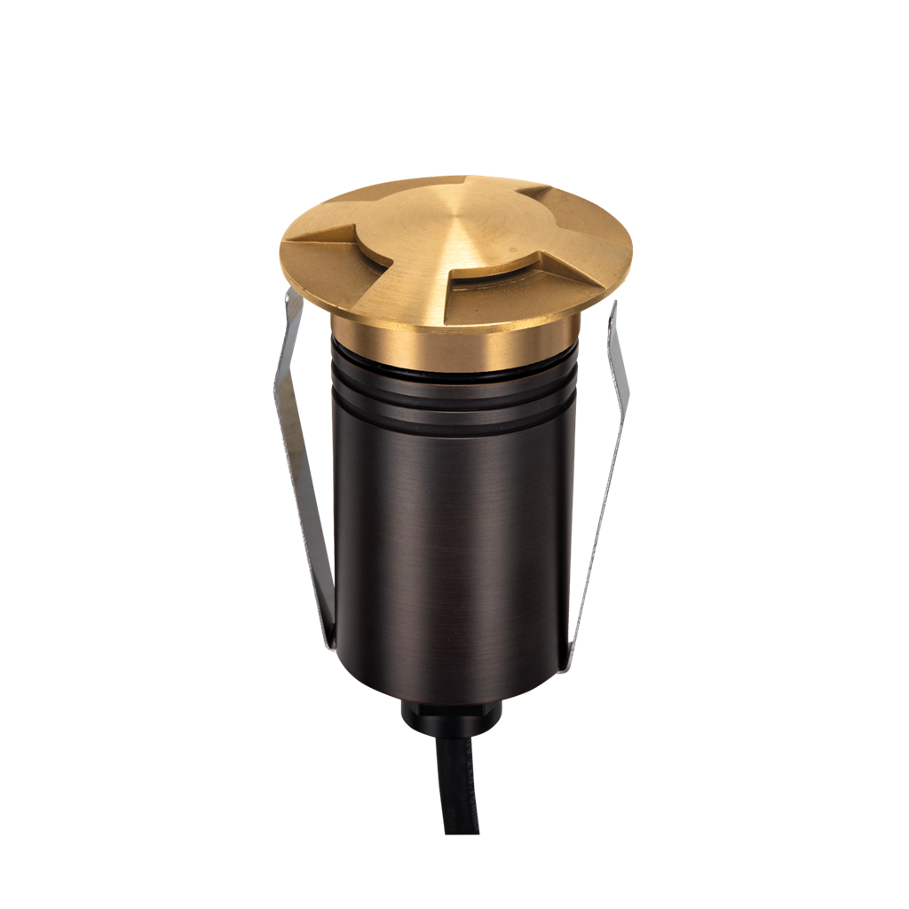 Emit 55mm 2.5W 36° Led Trio 12/24V Decklight Brushed Brass
